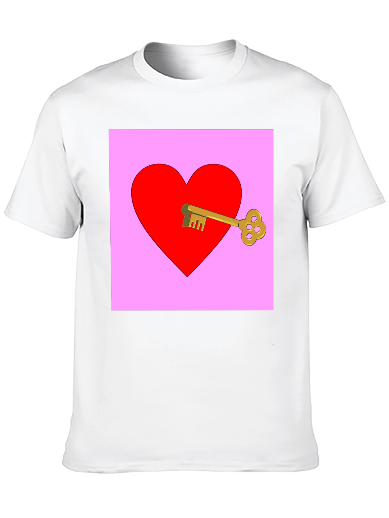 Black Key to My Heart Graphic Tee - Black view 10