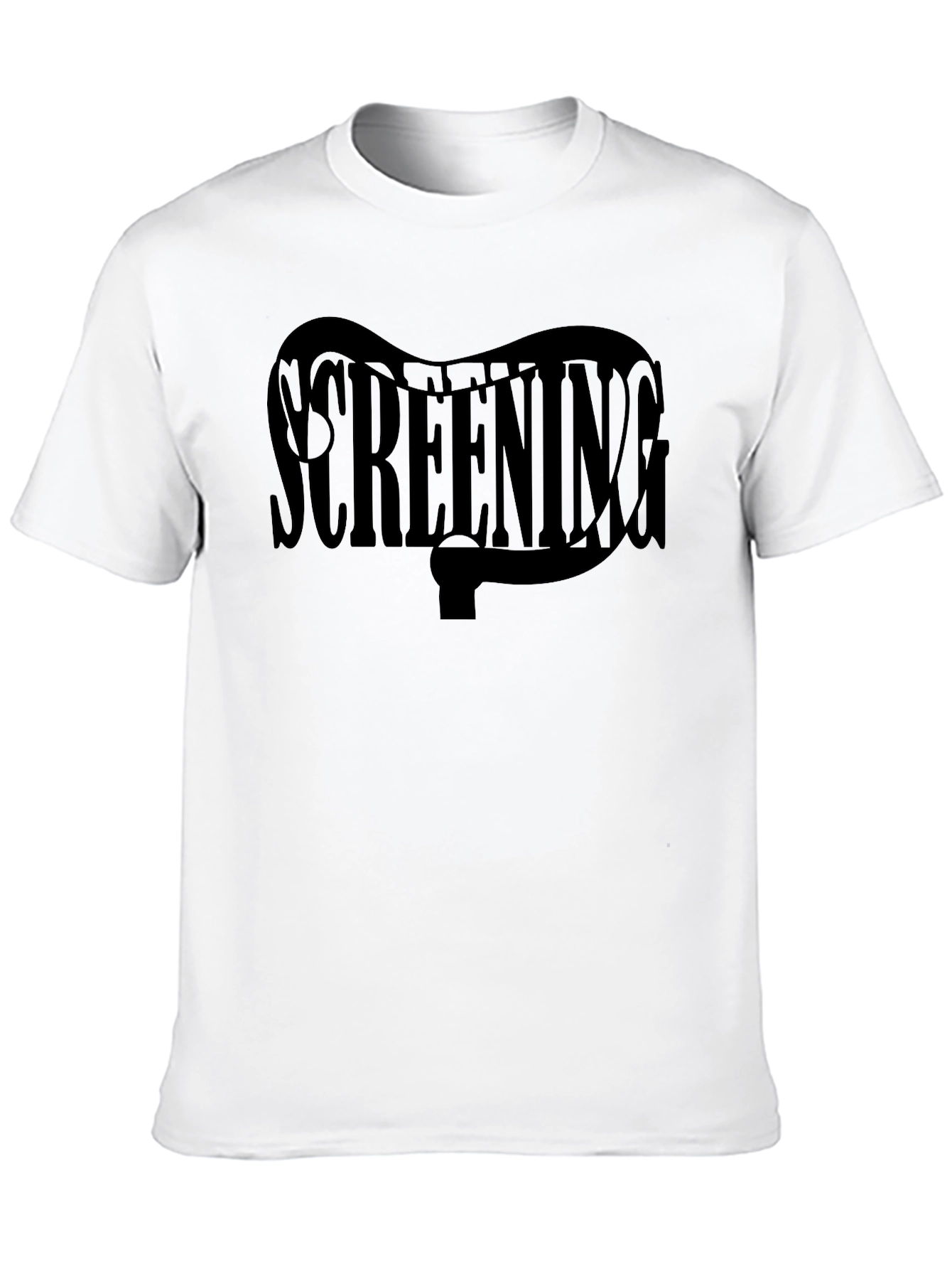 Black Screening Graphic Black T-Shirt view 10