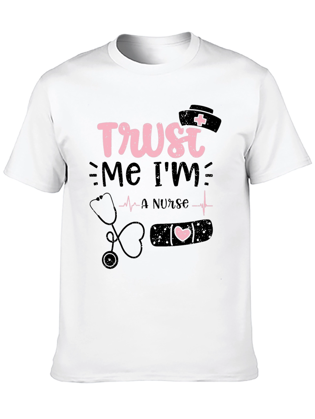 Black Trust Me I'm a Nurse T-Shirt view 10