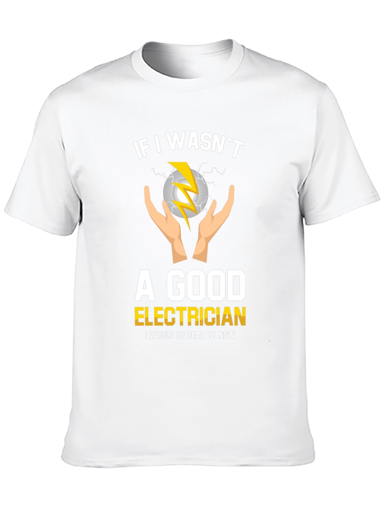 Black Electrician T-Shirt Funny Slogan Tee view 10