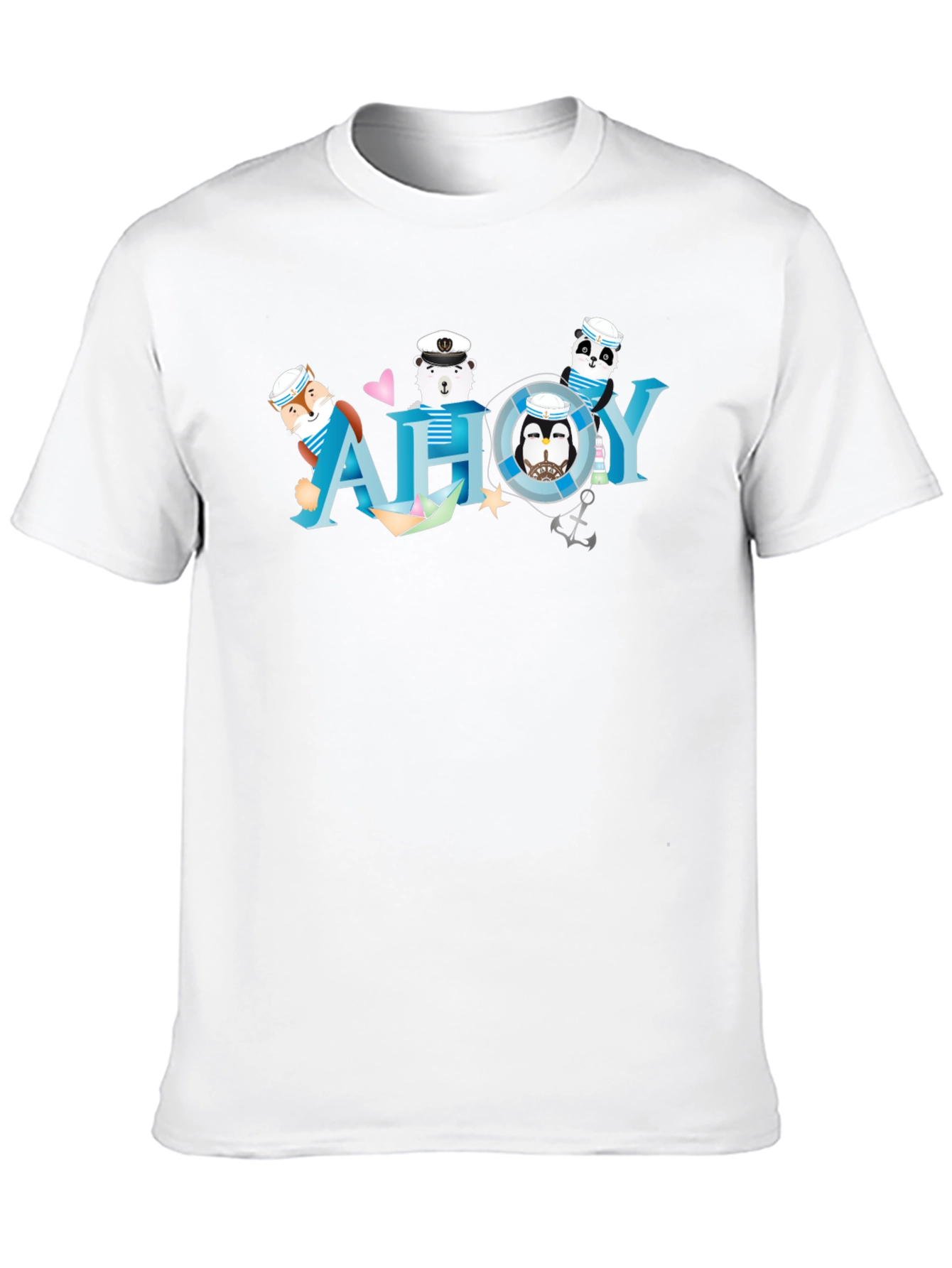 Nautical Ahoy T-Shirt with Animal Sailors - 10