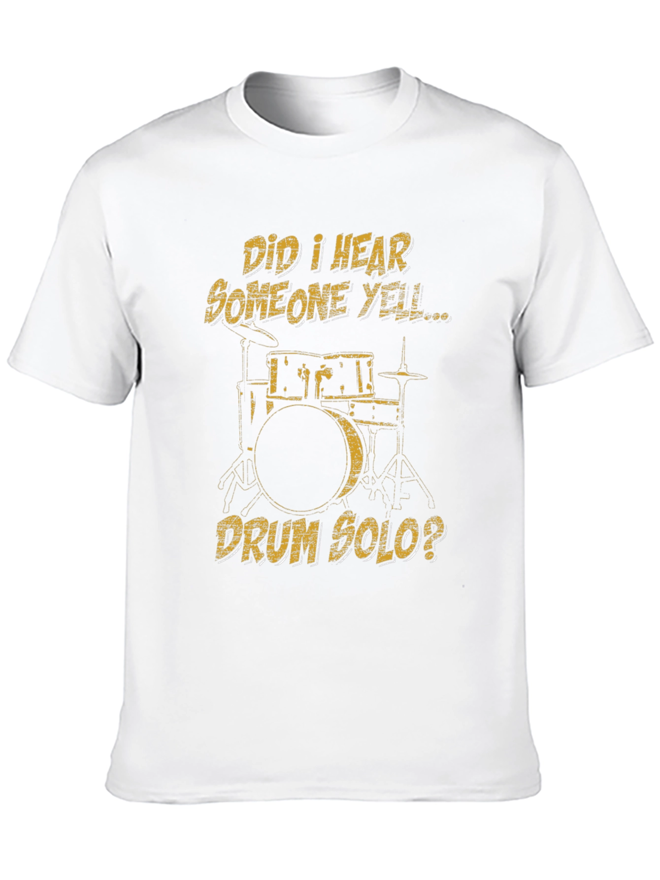 Black Drum Solo T-Shirt - Musician Humor Tee view 10
