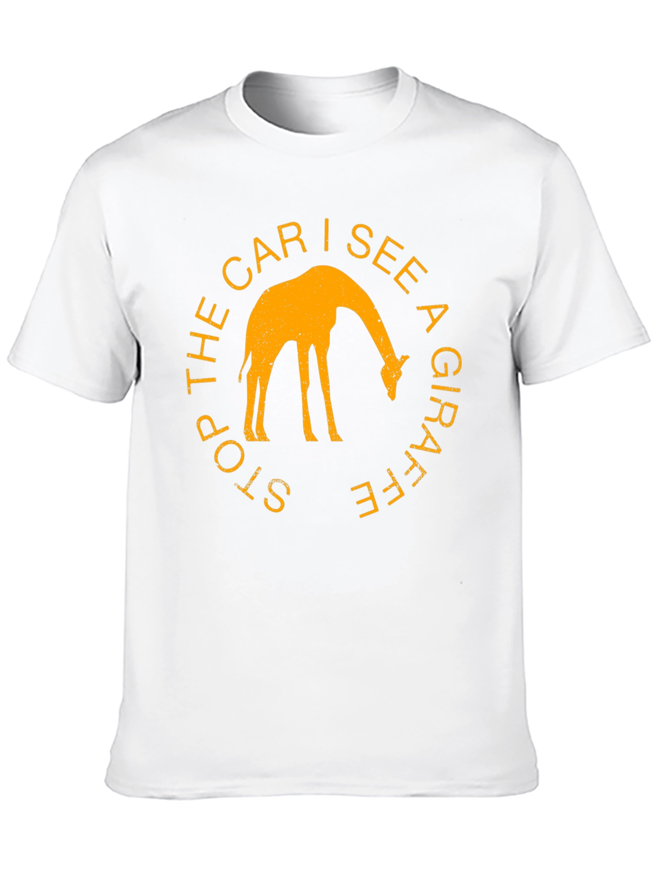 Black Giraffe Graphic Tee - Stop The Car I See A Giraffe Black Shirt view 10