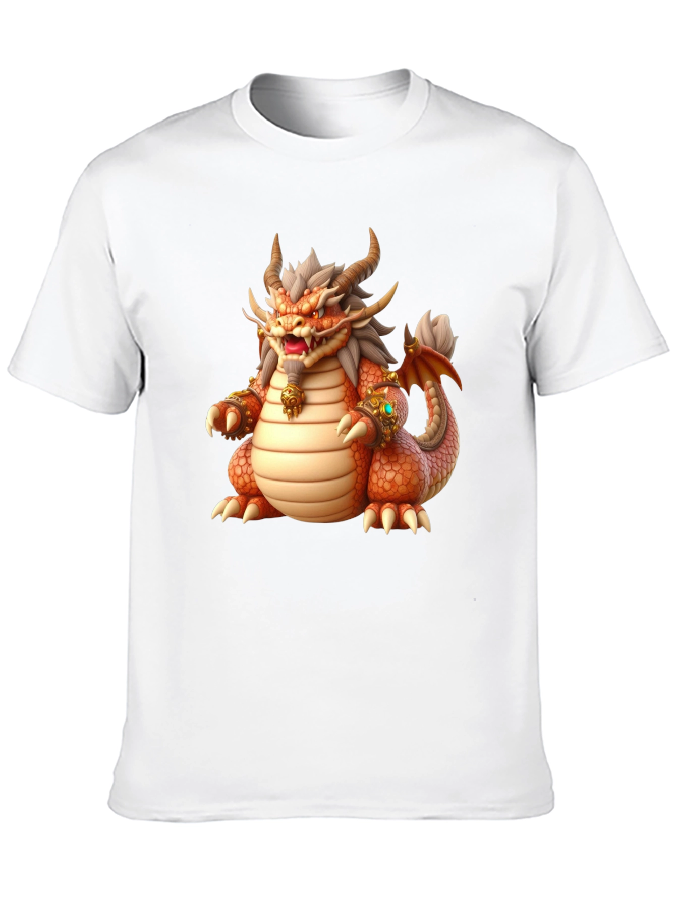 Black Dragon Graphic Tee - Fantasy Print view 10