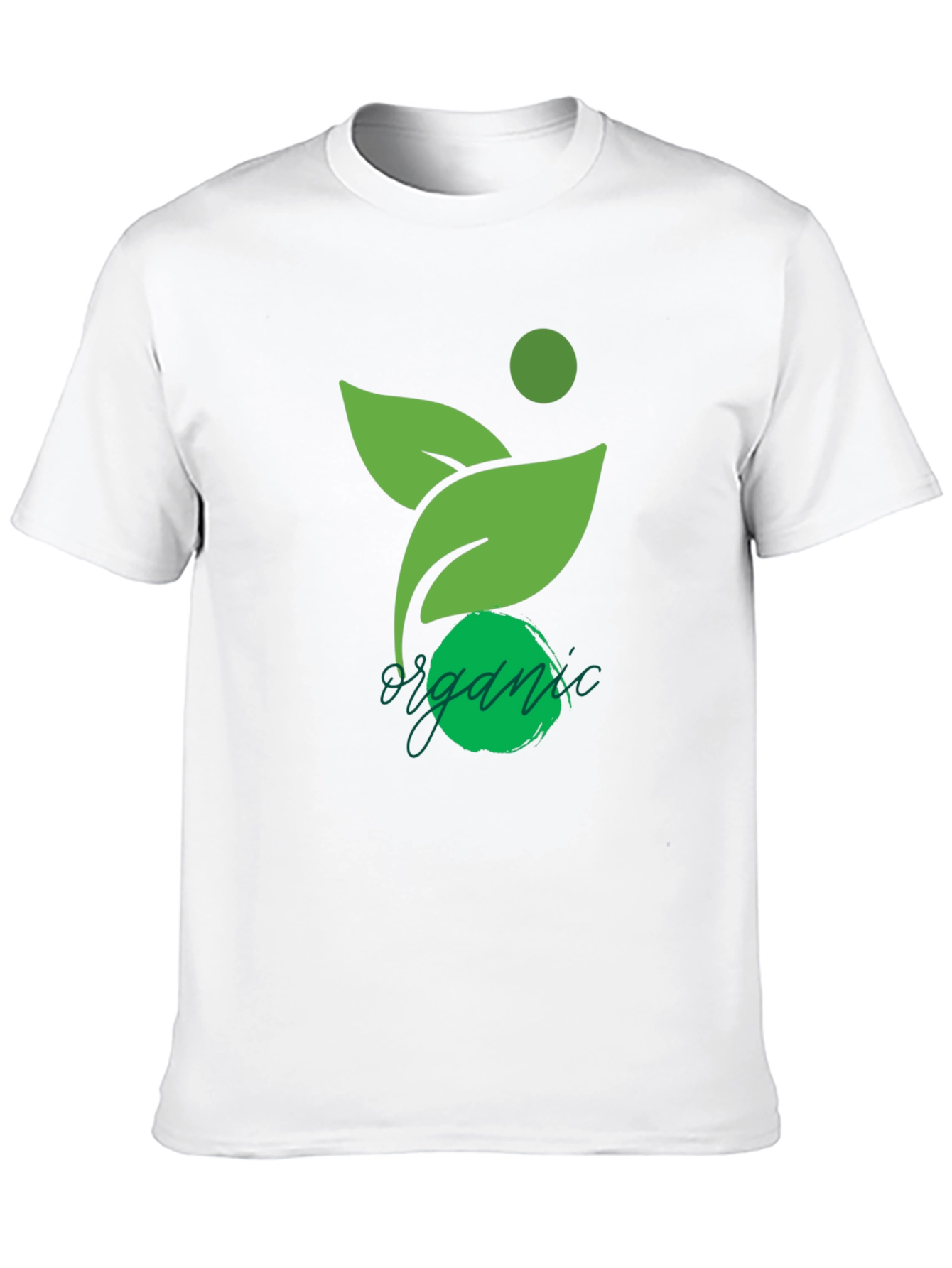 Black Organic Design Black T-Shirt view 10