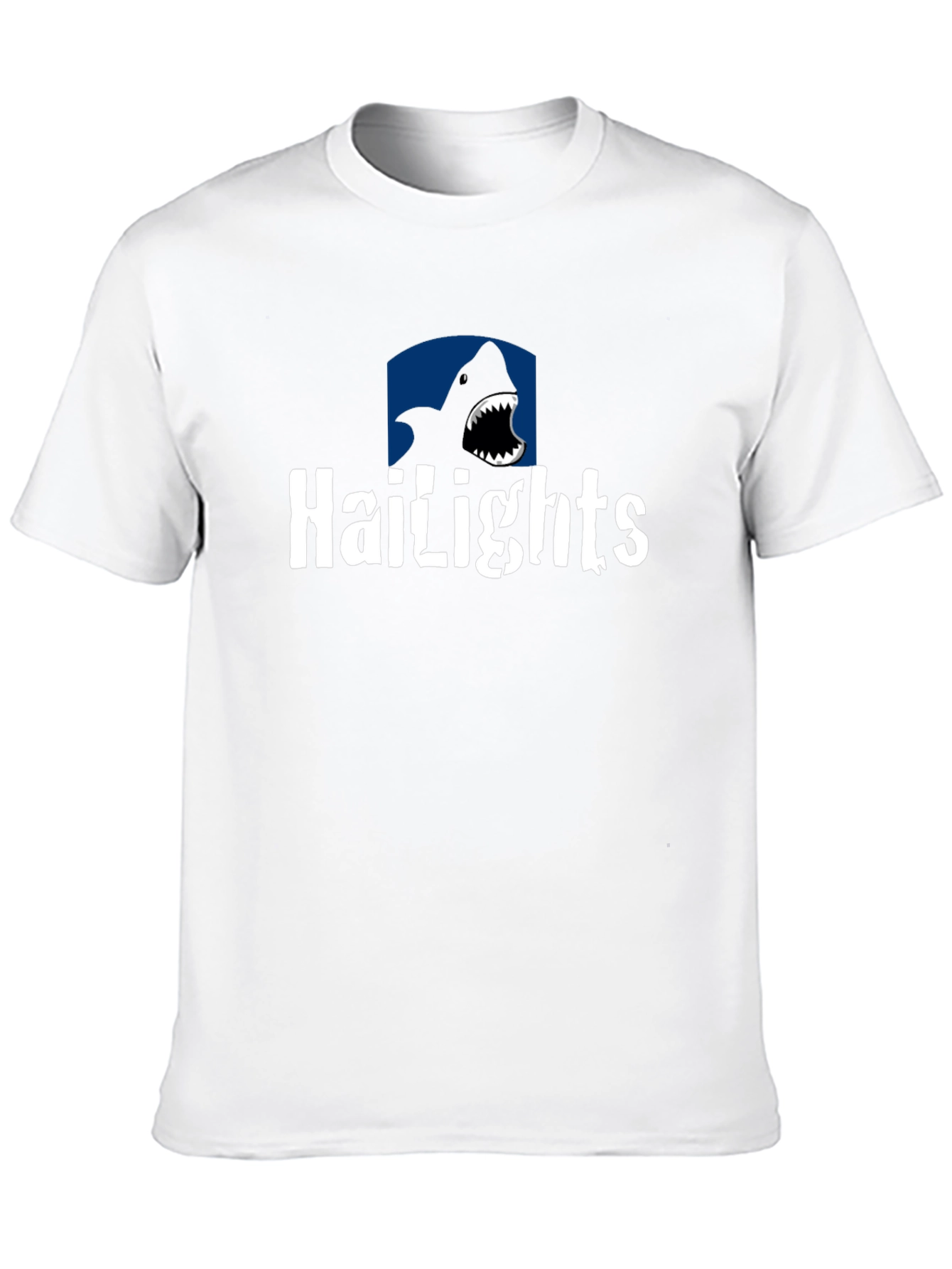 Black Hailights Shark T-Shirt - Black Cotton Tee view 10