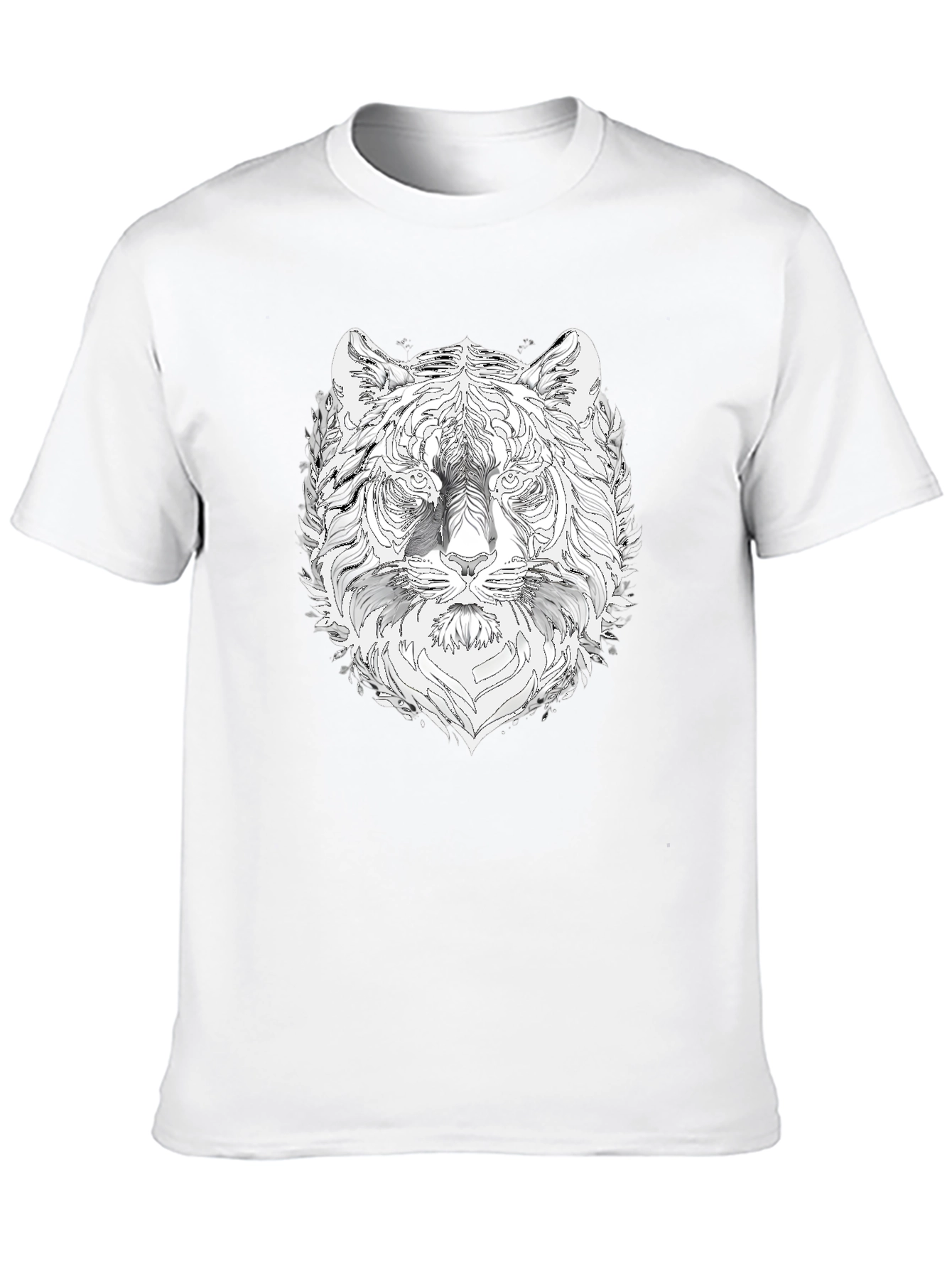 Black Tiger Graphic Black T-Shirt - Stylish Men's Tee view 10
