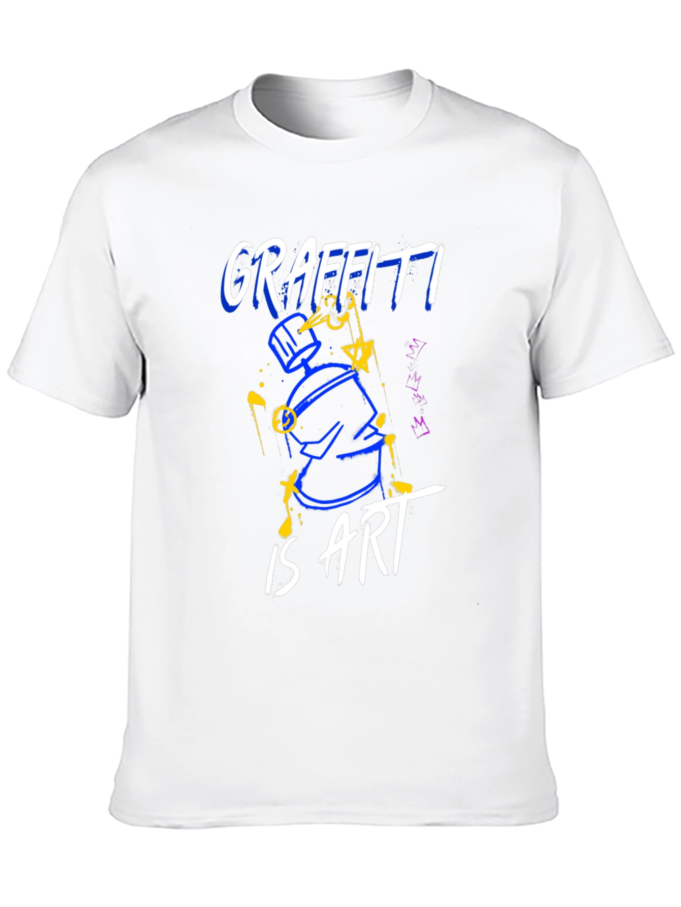 Black Graffiti Is Art Black Graphic Tee view 10