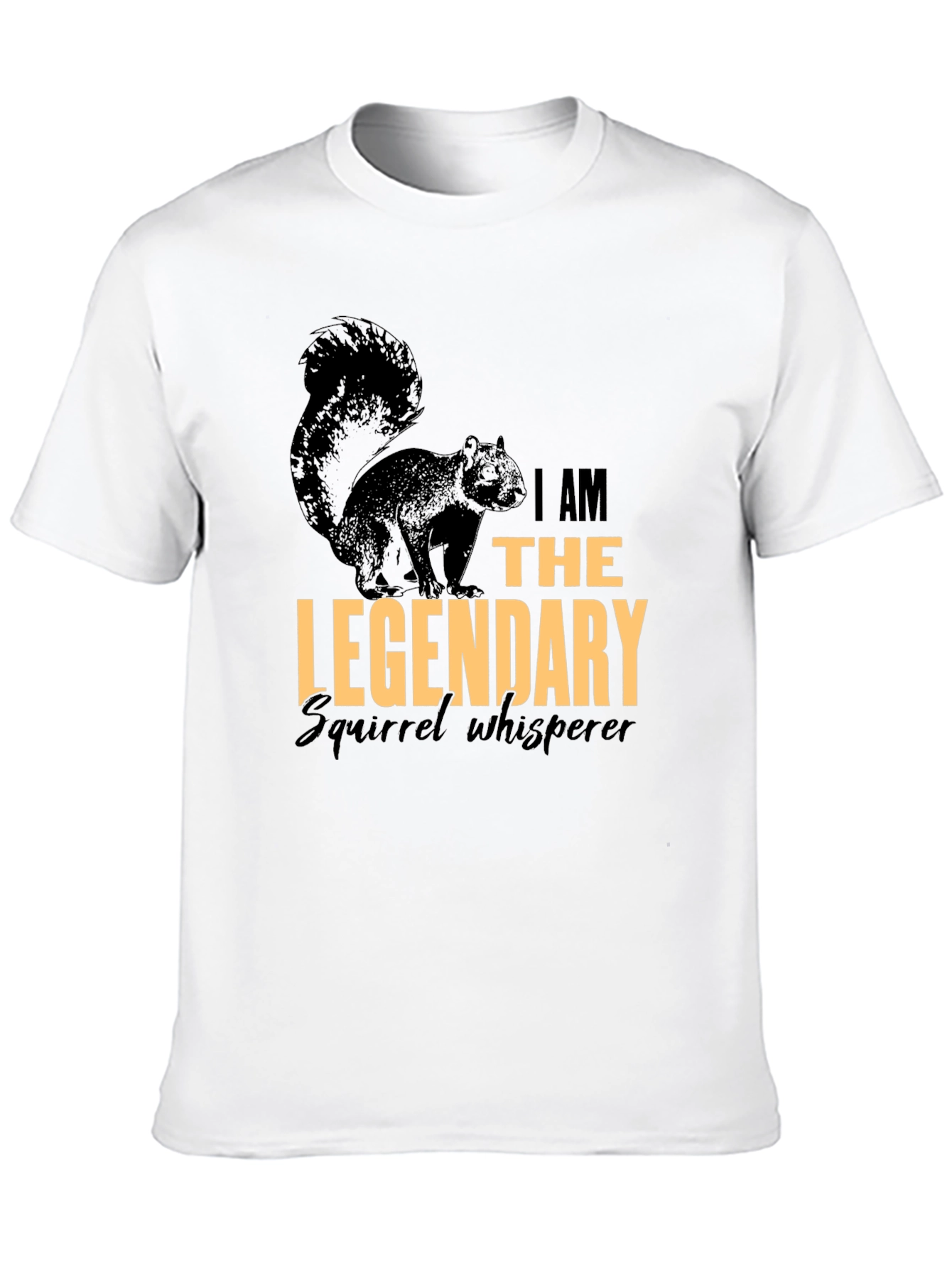 Black Legendary Squirrel Whisperer Graphic Tee view 10