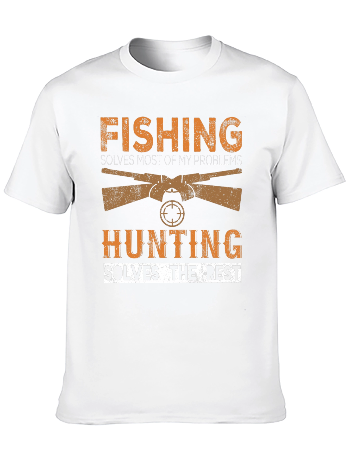 Black Fishing & Hunting Graphic Tee - Problem Solver view 10