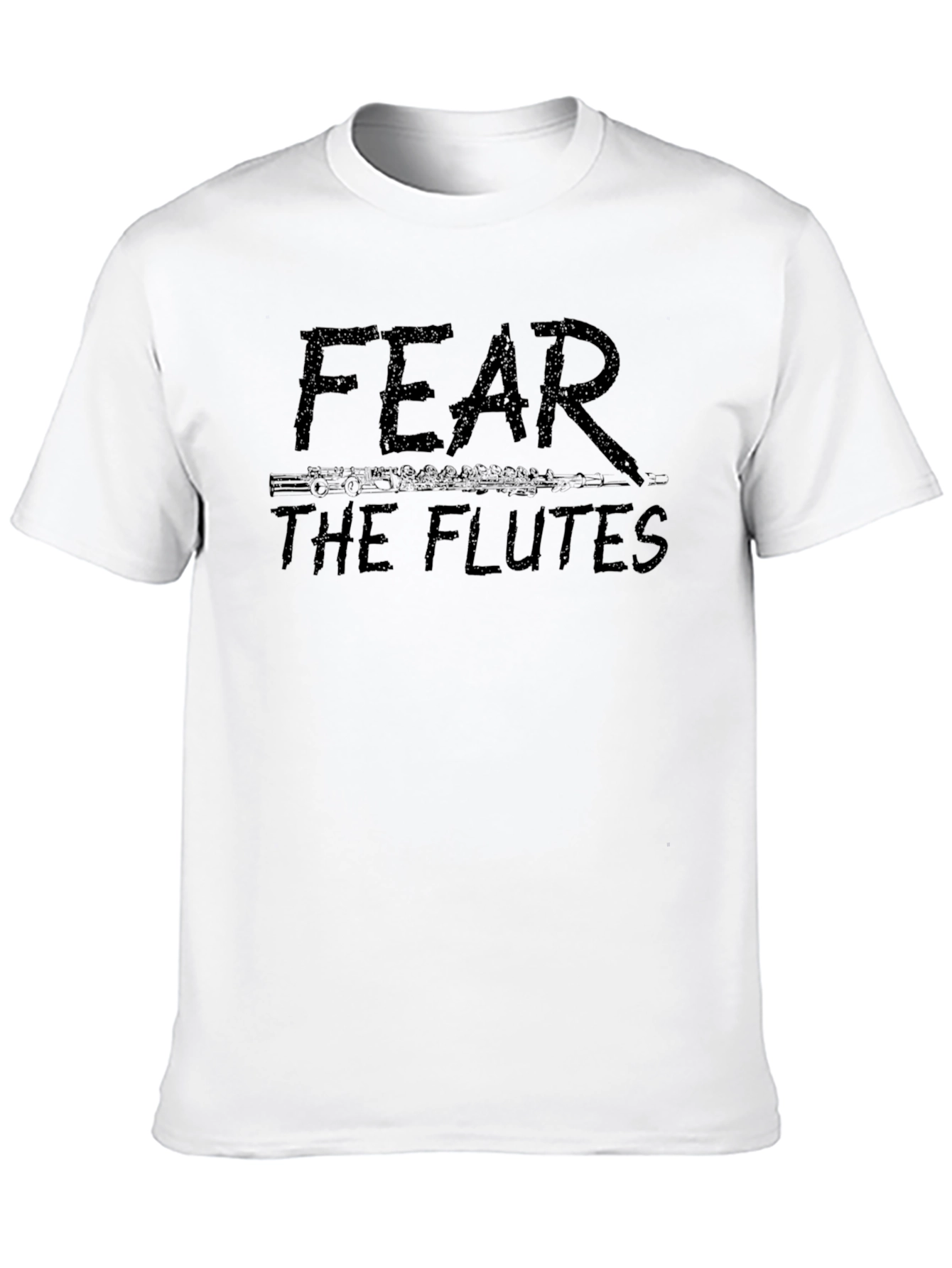 Black Fear The Flutes Black T-Shirt view 10