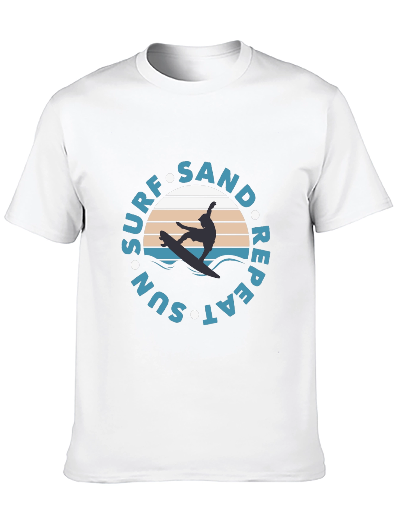 Black Surf Sand Sun Repeat Graphic T-Shirt view 10