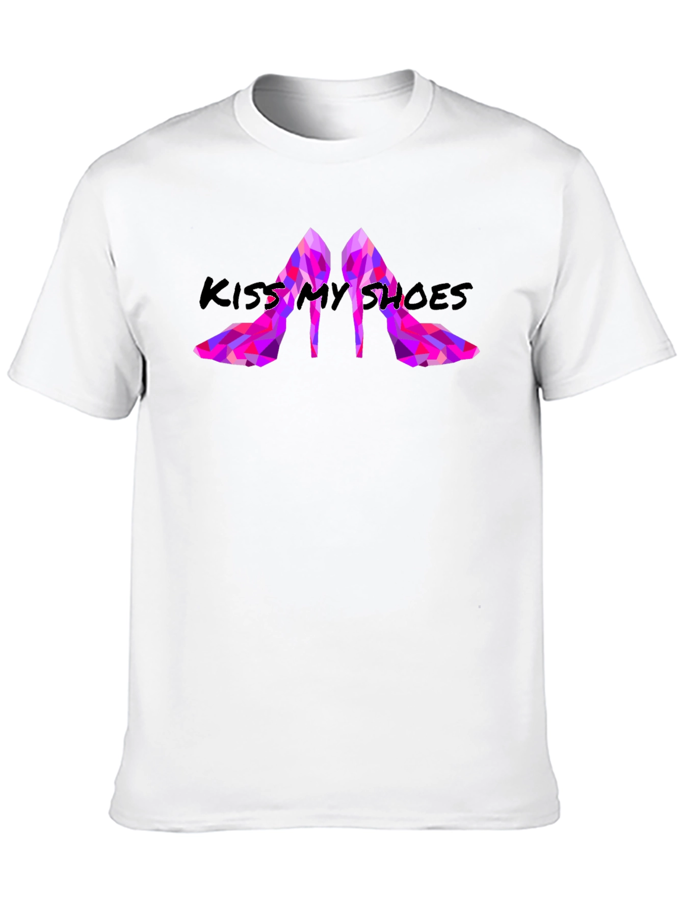 Black Kiss My Shoes Graphic Tee - Stylish & Bold view 10