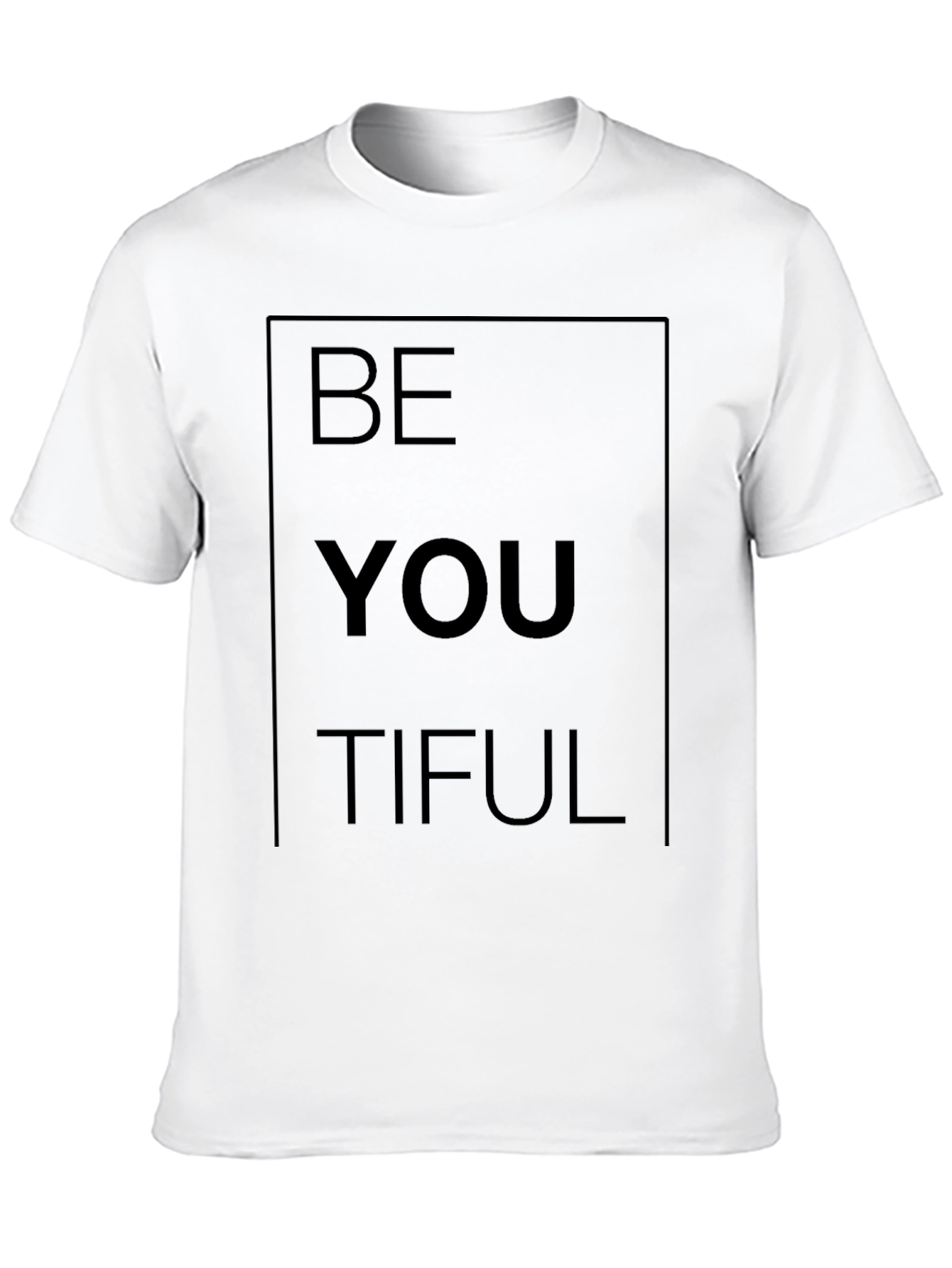 Black Be You Tiful Graphic Tee - Black Casual Shirt view 10