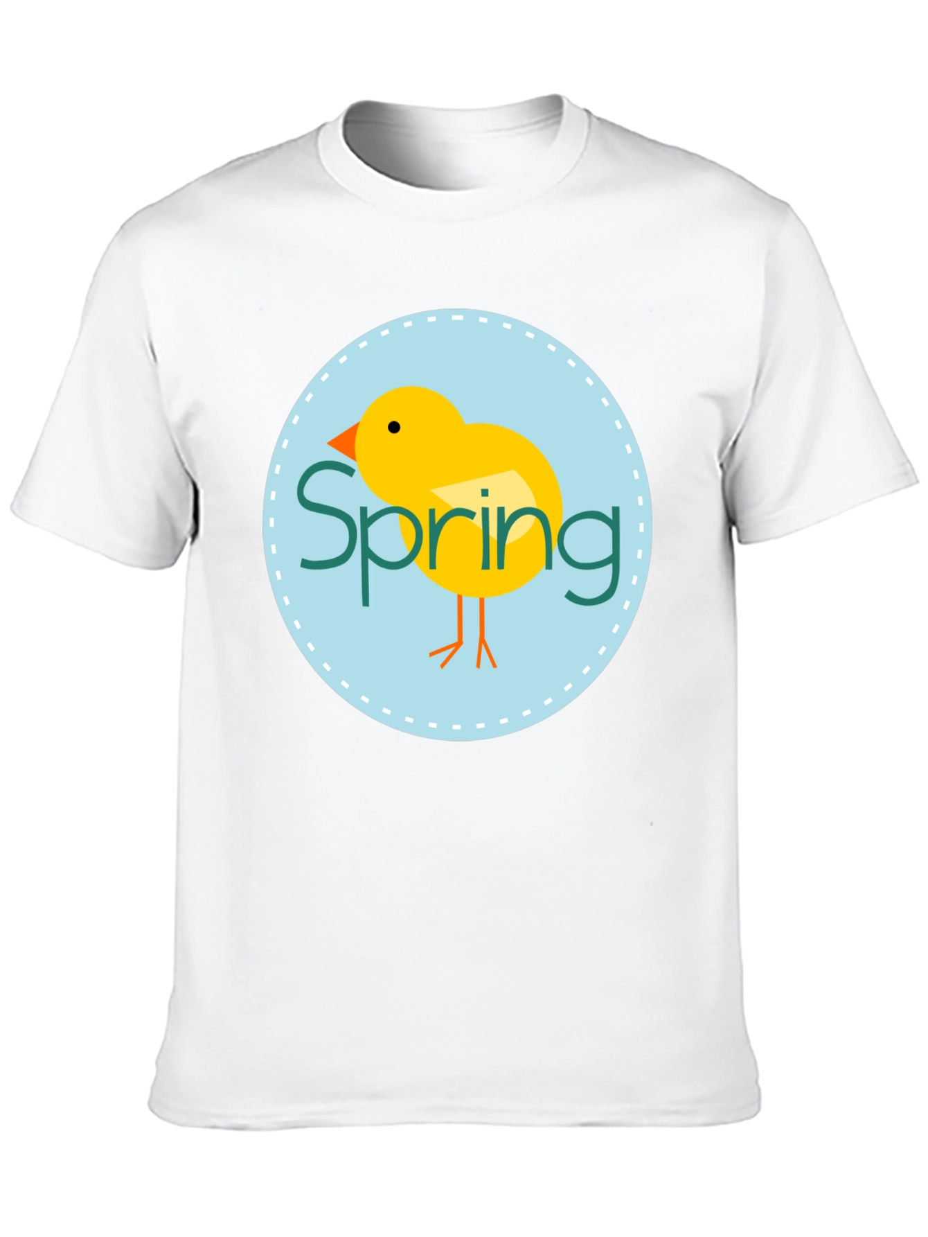 Black Spring Chick Graphic Tee - Unisex Black T-Shirt view 10