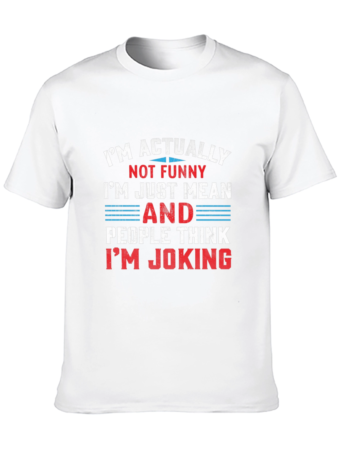 Black Funny Mean Joking T-Shirt view 10