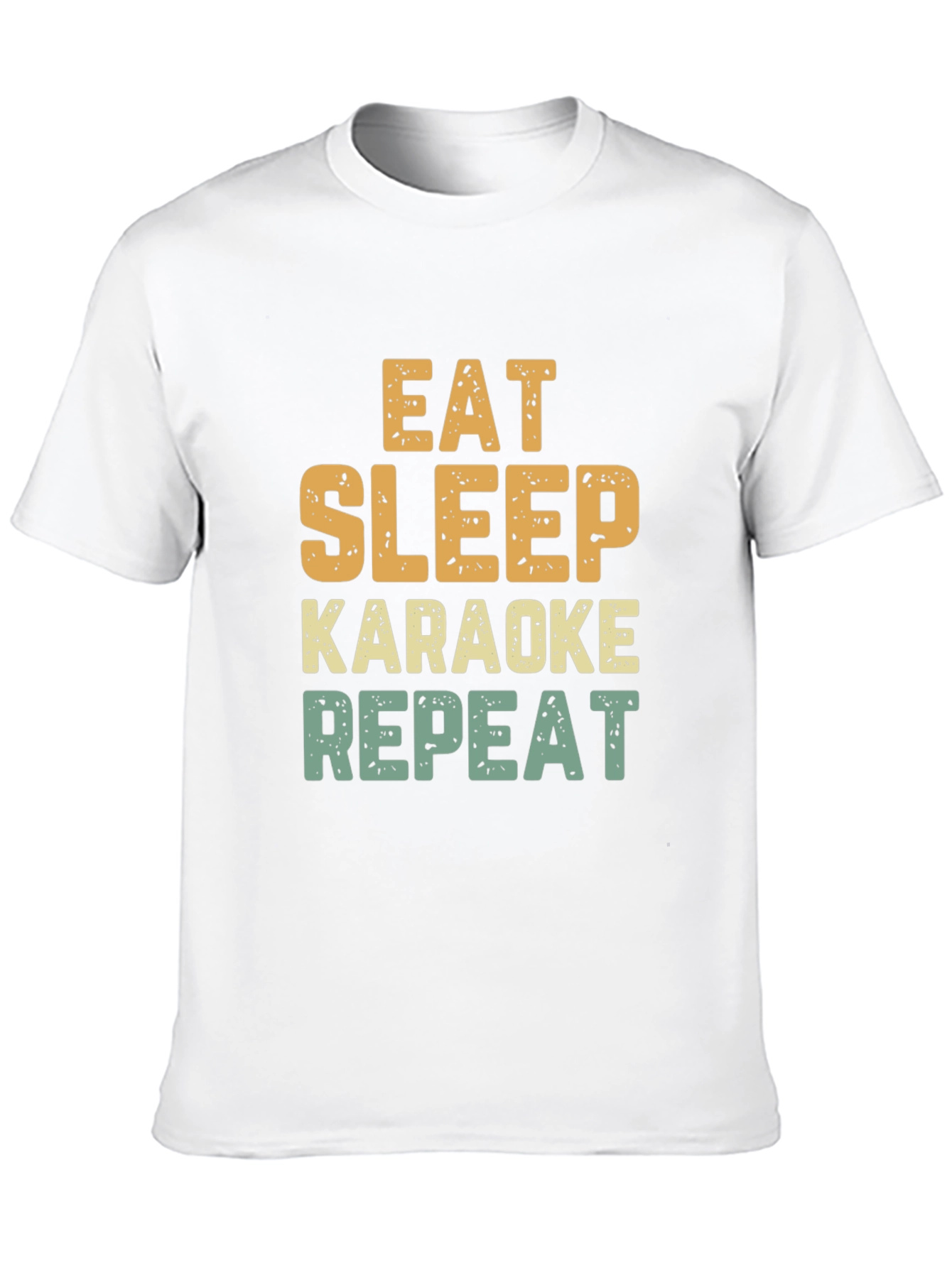 Black Eat Sleep Karaoke Repeat Funny T-Shirt view 10