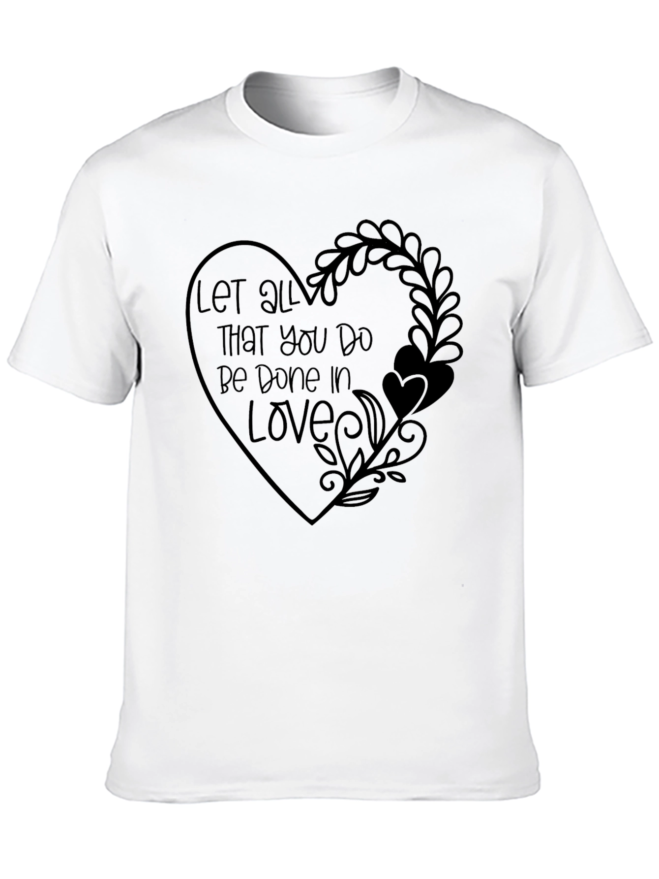Black Love-Themed Graphic Tee - Inspirational Message view 10