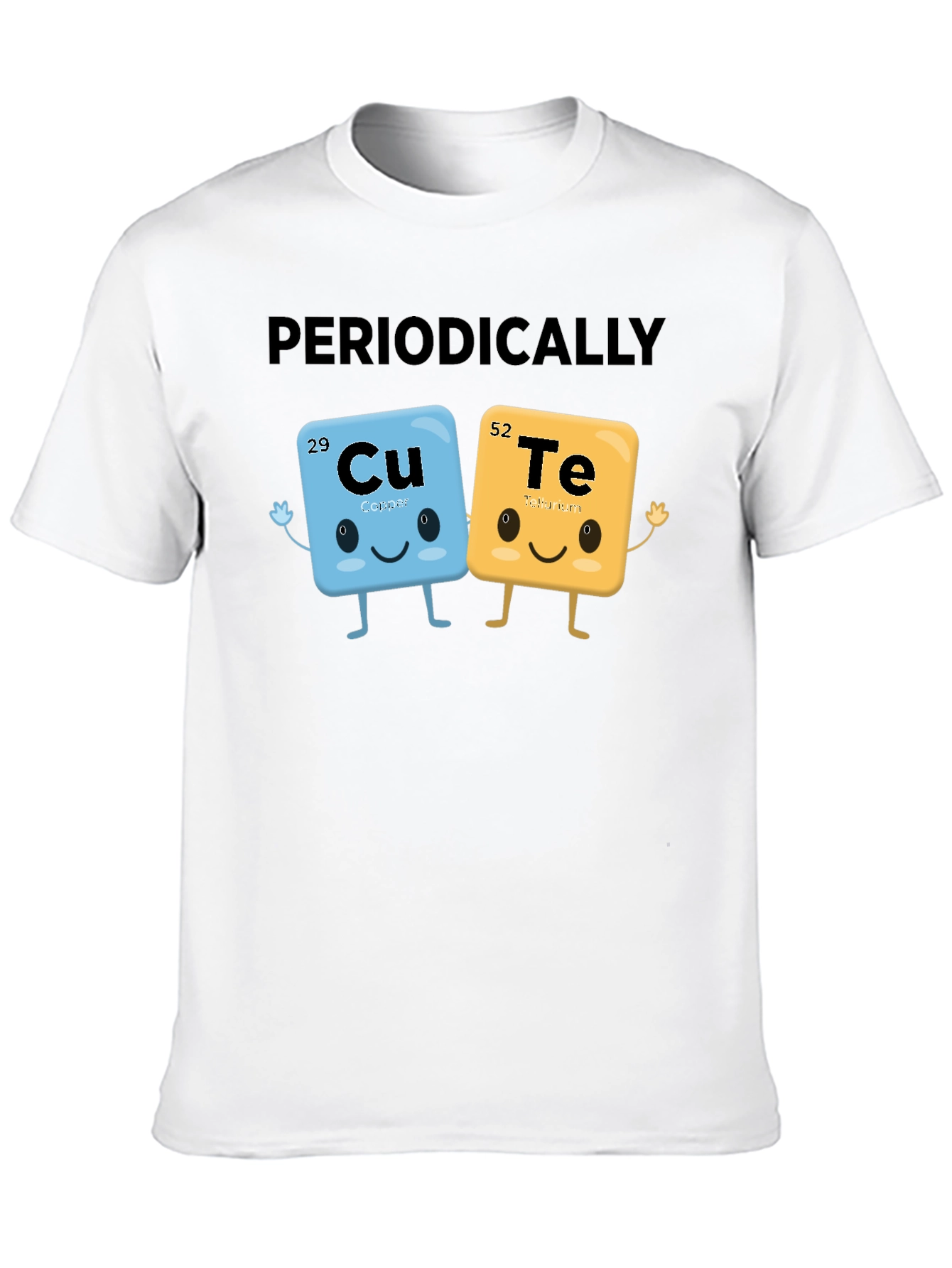 Black Periodically Cute Science T-Shirt view 10