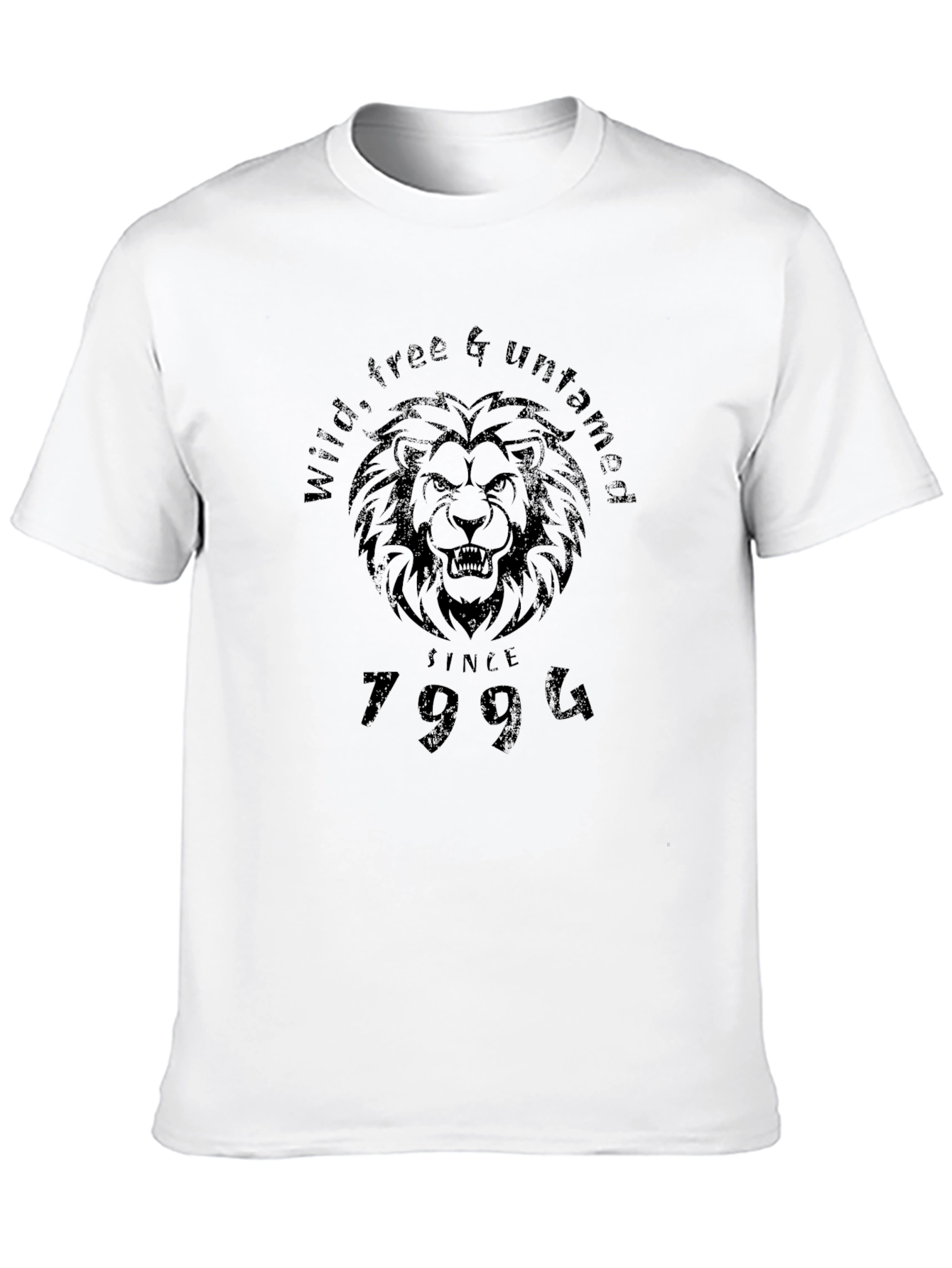 Black Wild Free Untamed Since 1994 T-Shirt view 10