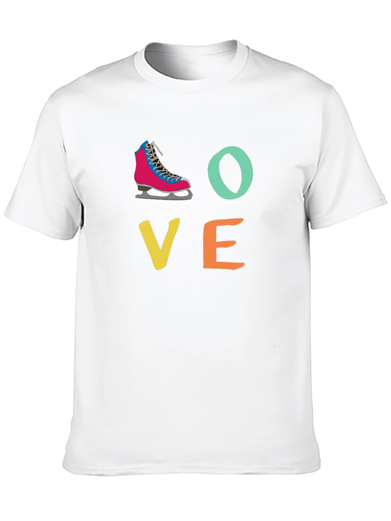 Black Love Ice Skating T-Shirt view 10