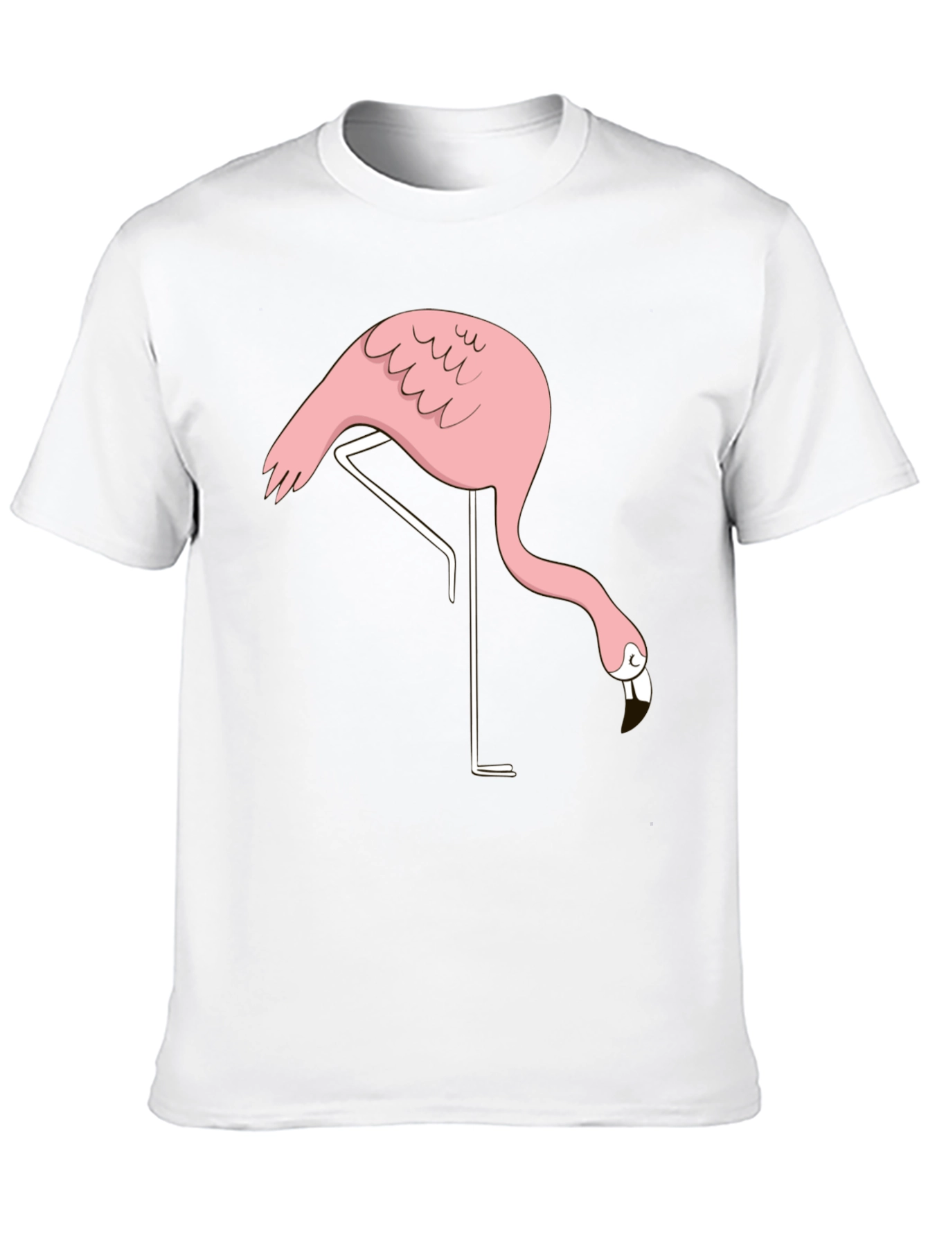 Black Black Flamingo Graphic Tee - Quirky Casual Style view 10
