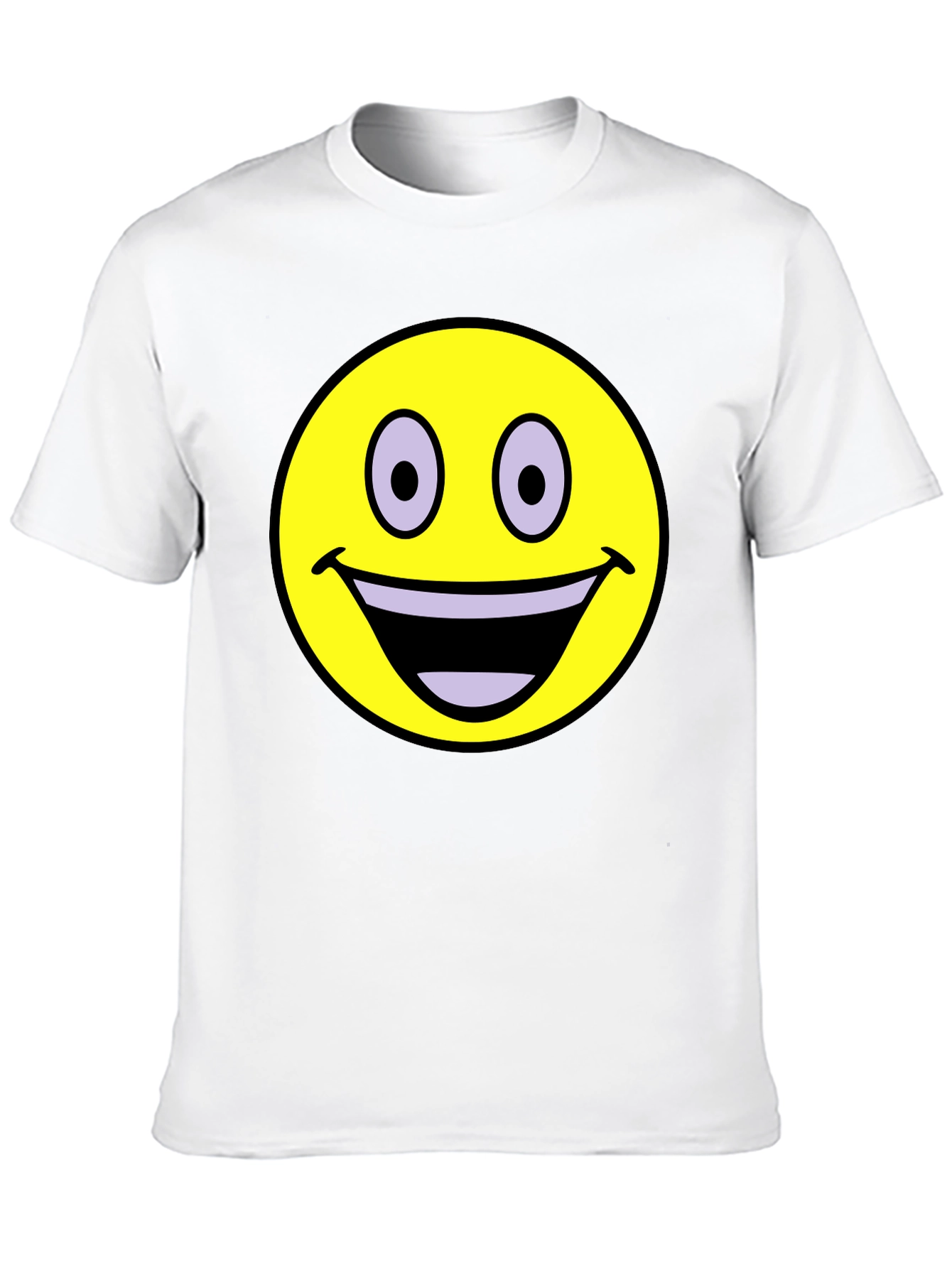 Black Smiley Face Graphic T-Shirt - Black view 10