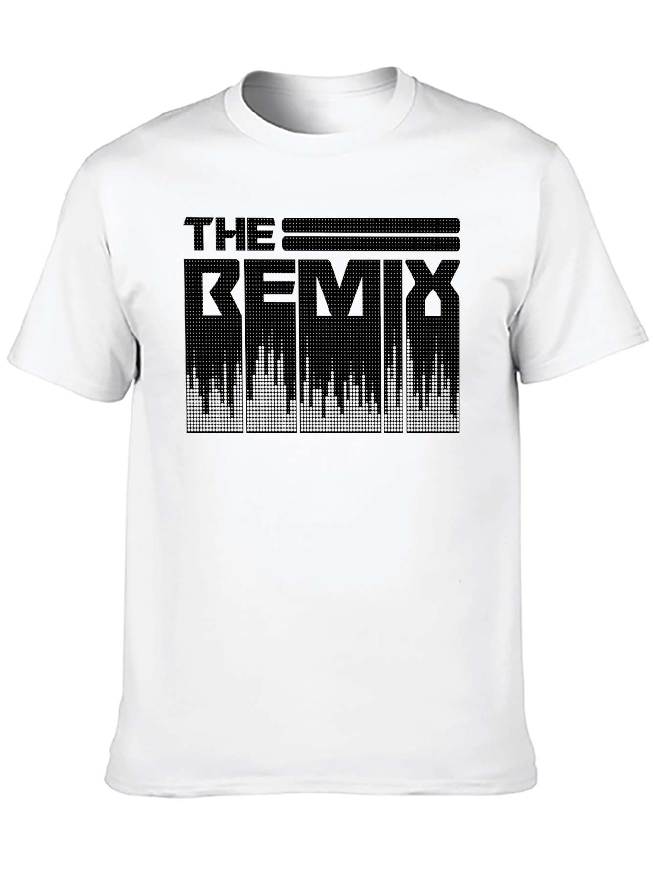 Black The Remix Graphic Tee - Black Cotton Crew Neck T-Shirt view 10