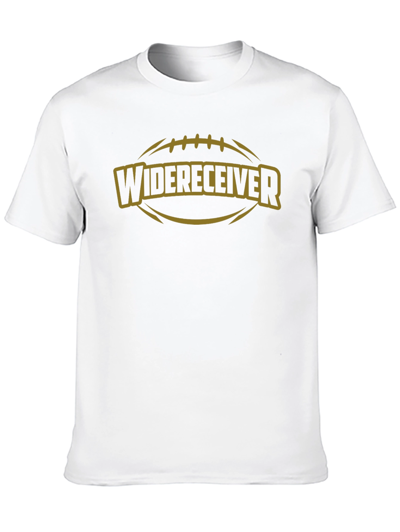 Black Wide Receiver Football Graphic T-Shirt view 10