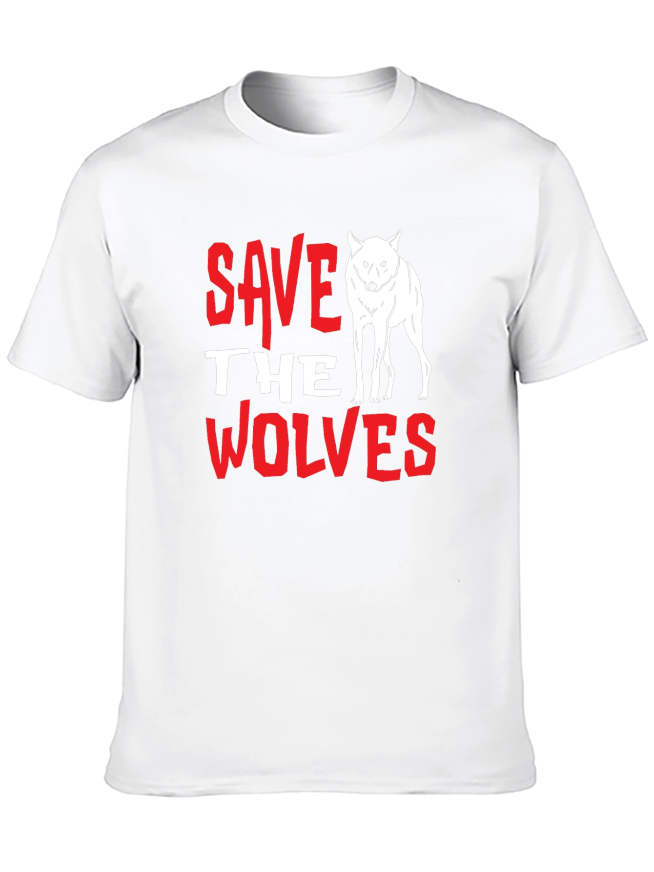 Black Save the Wolves Graphic Tee - Black view 10