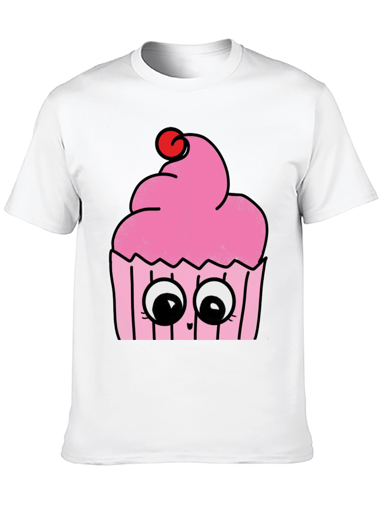 Black Cute Cupcake Graphic Tee - Soft Cotton Comfort view 10