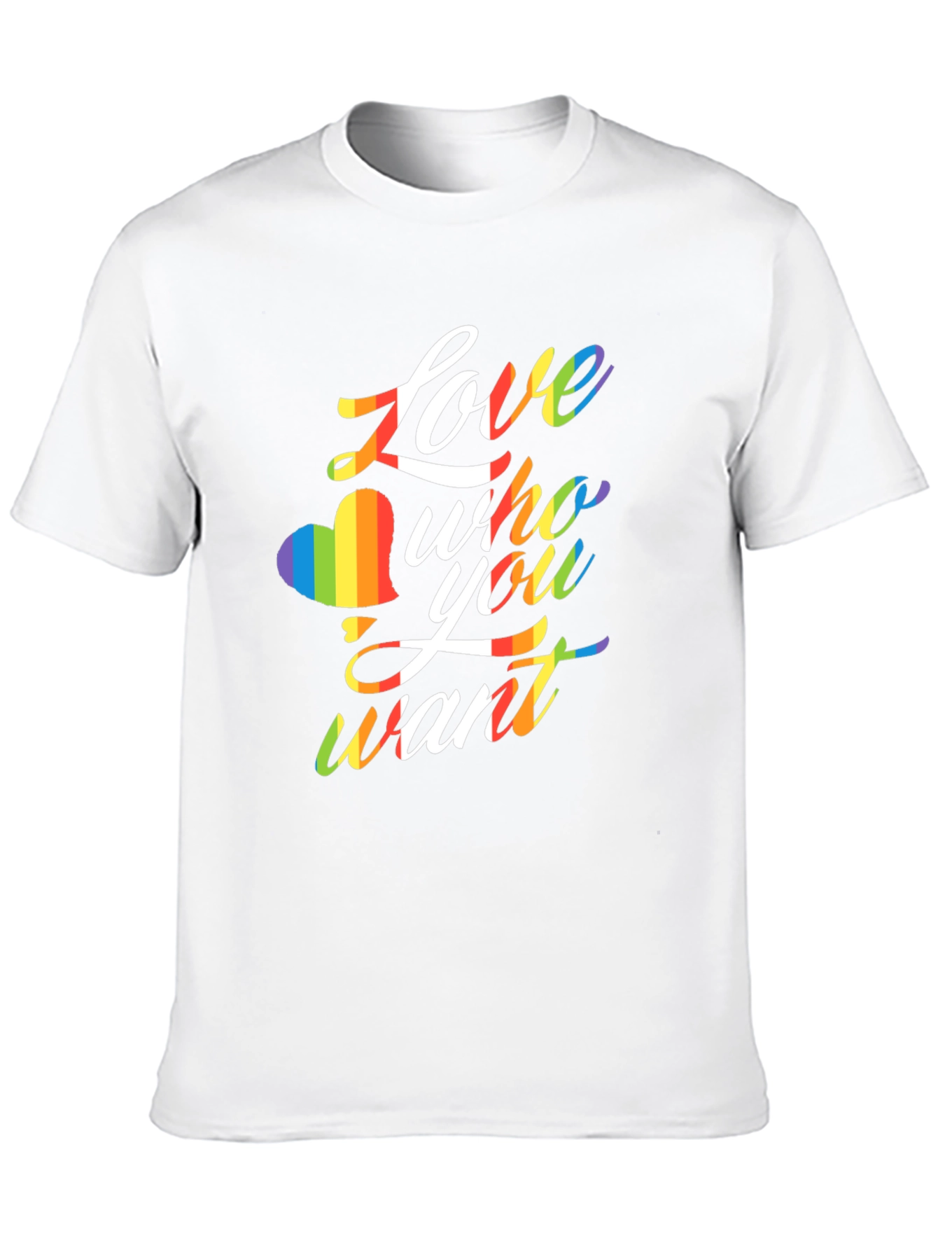 Black Love Who You Want LGBTQ Rainbow T-Shirt view 10