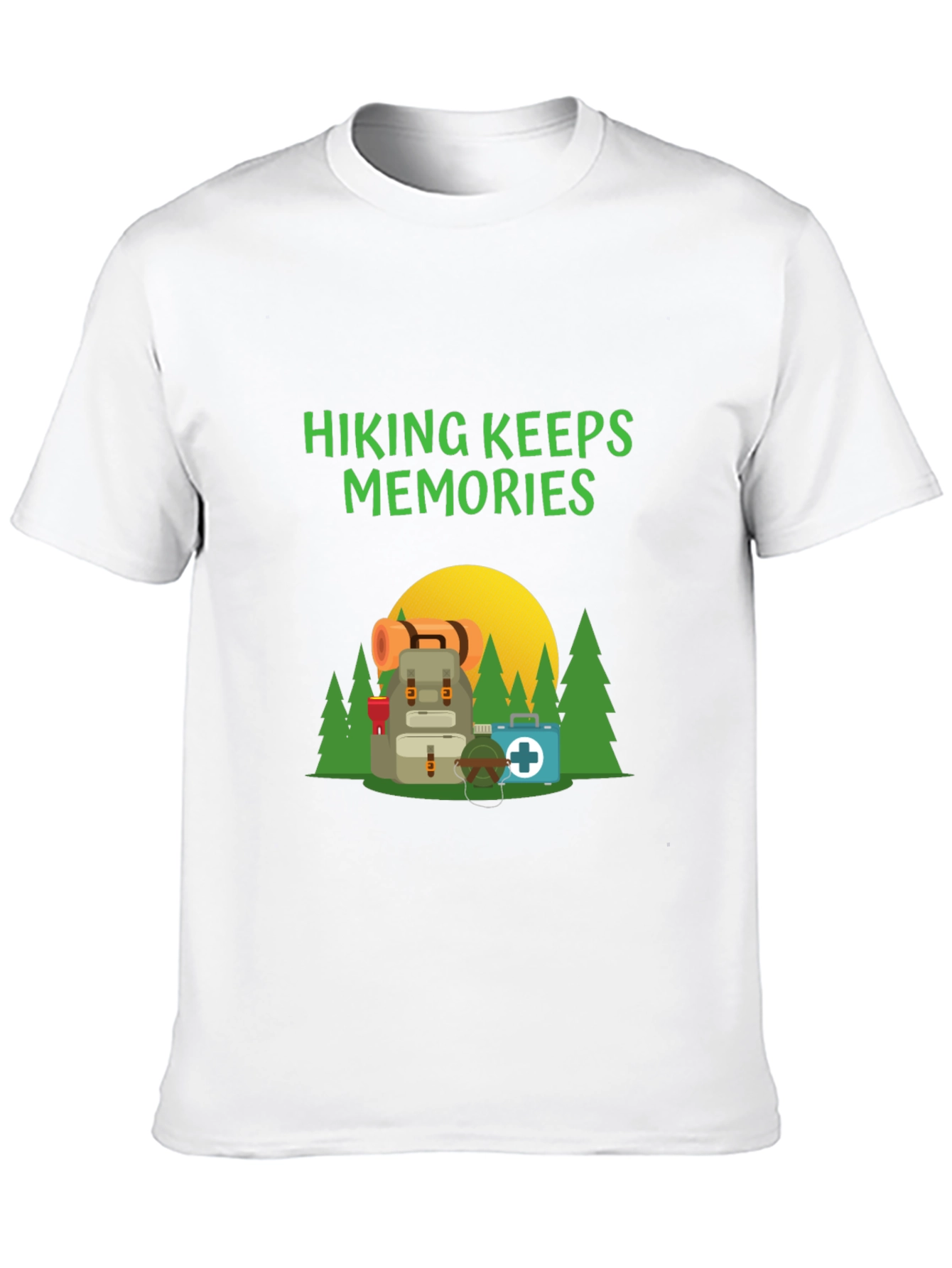 Black Hiking Keeps Memories Graphic T-Shirt view 10