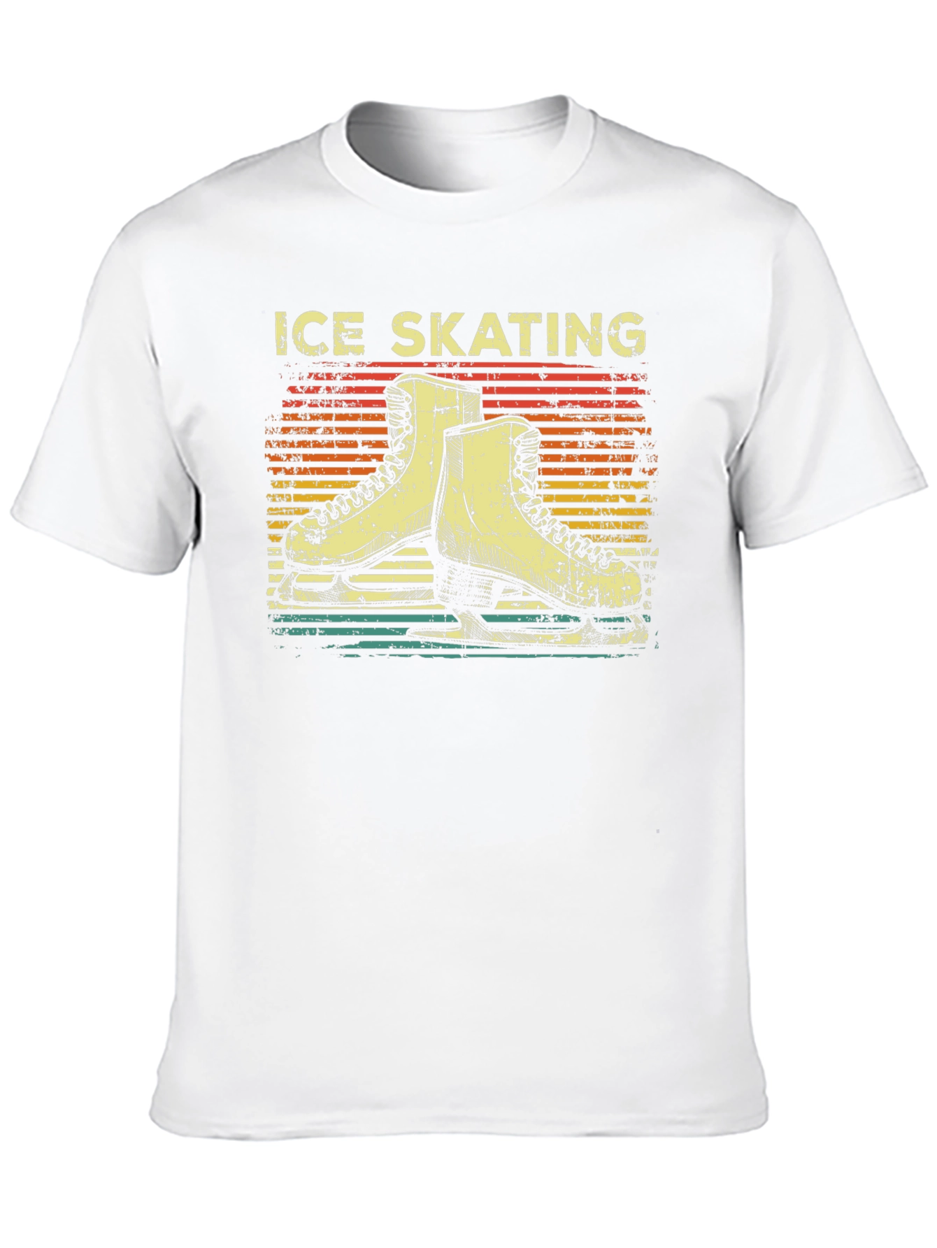 Black Retro Ice Skating T-Shirt view 10