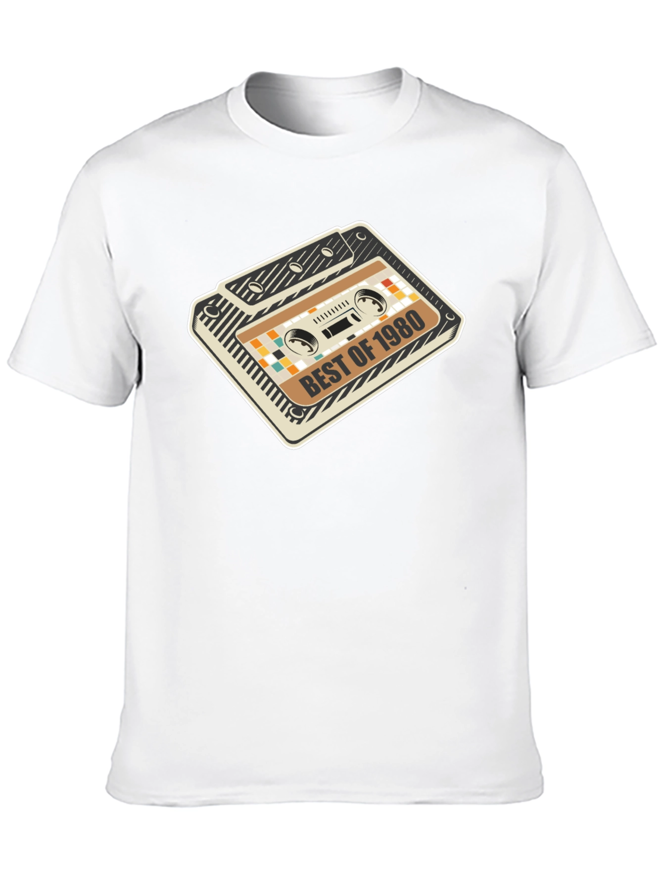 Black Best of 1980 Cassette Tape Graphic Tee view 10