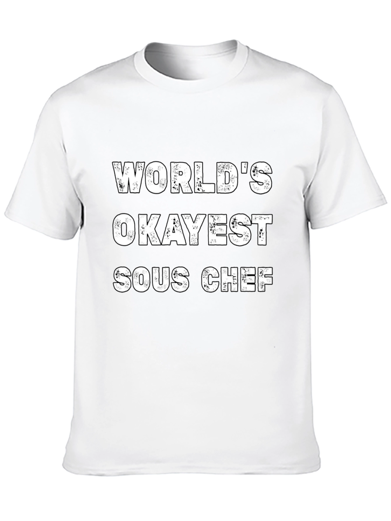 Black World's Okayest Sous Chef T-Shirt view 10