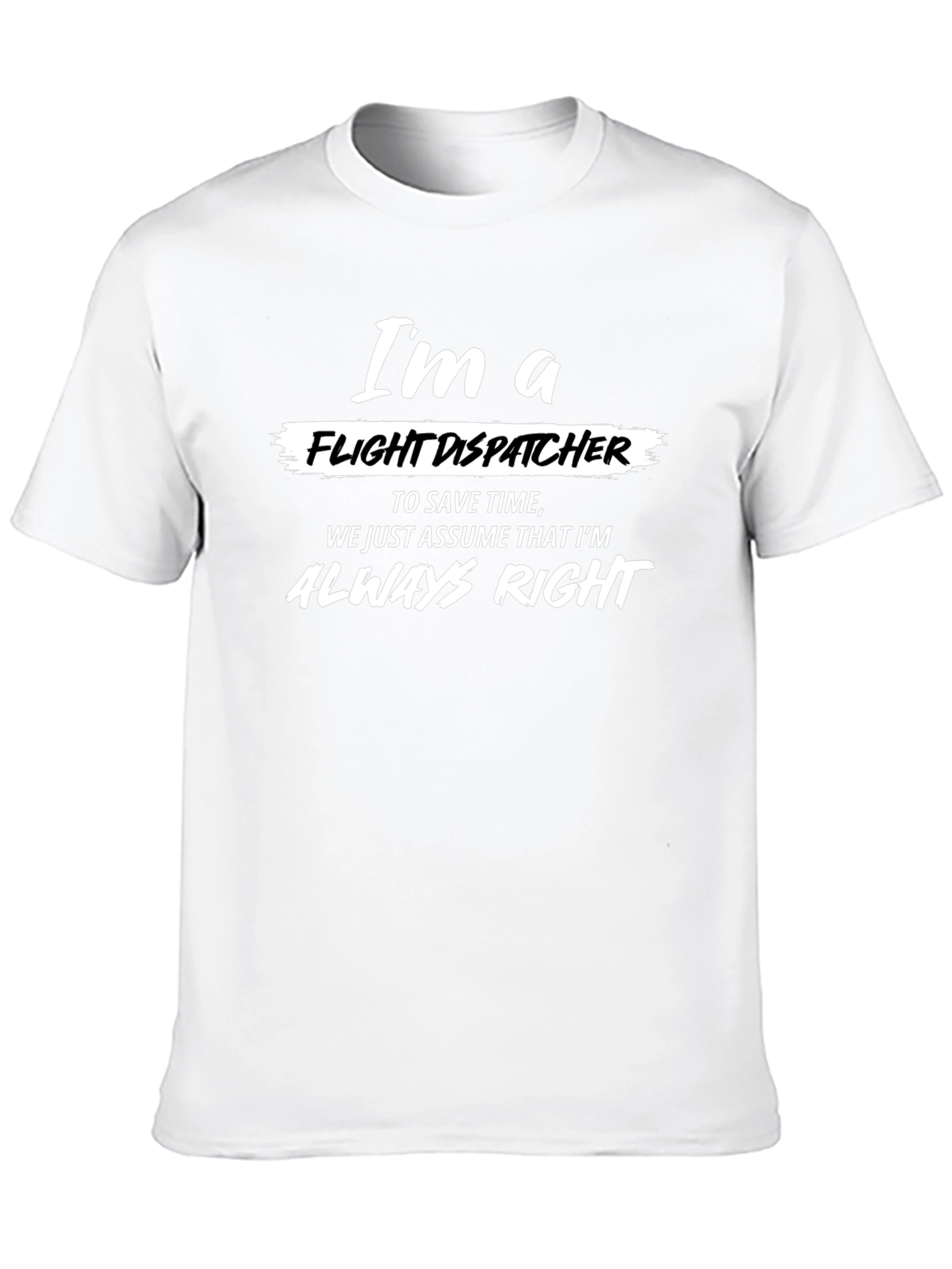 Black Flight Dispatcher T-Shirt - Always Right Novelty Tee view 10