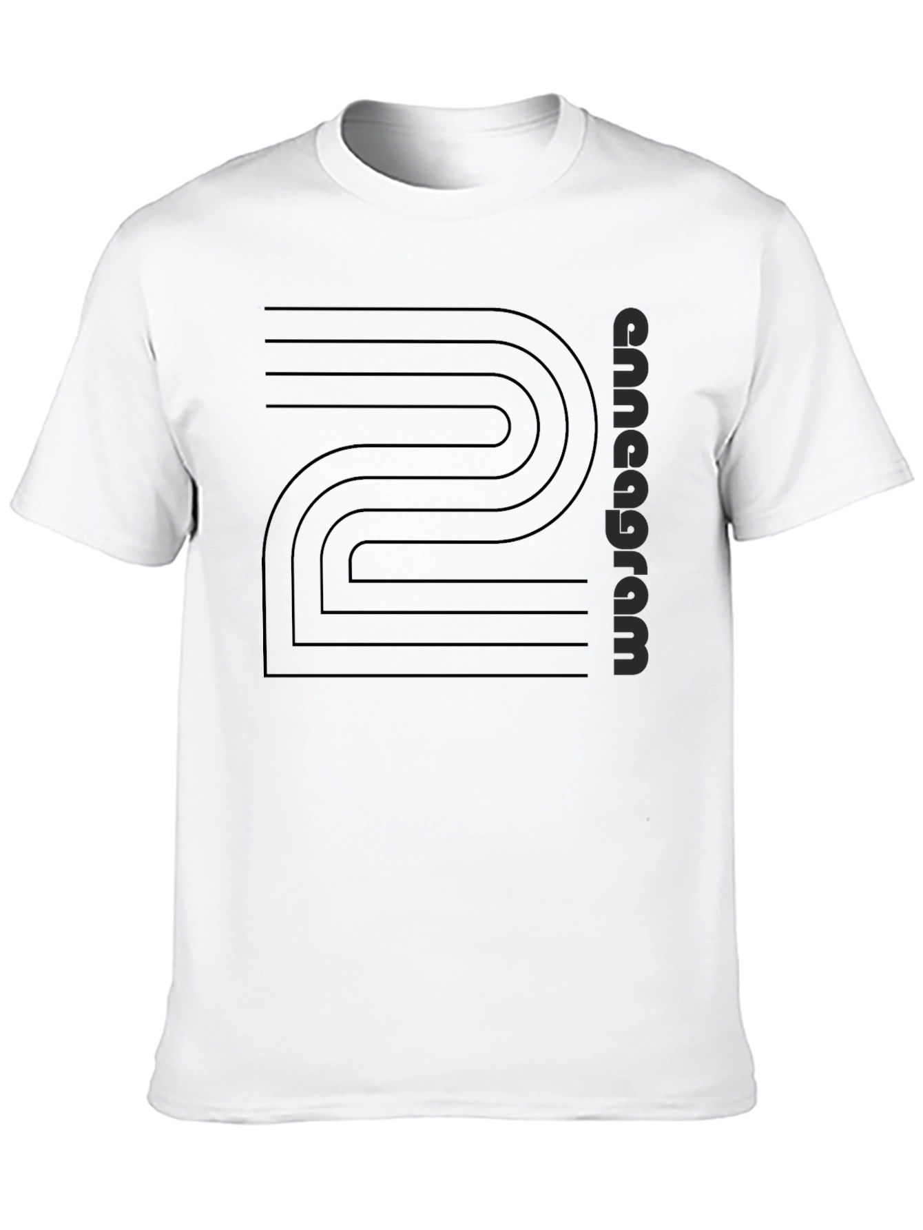 Black Enneagram Stylish Black Graphic Tee view 10