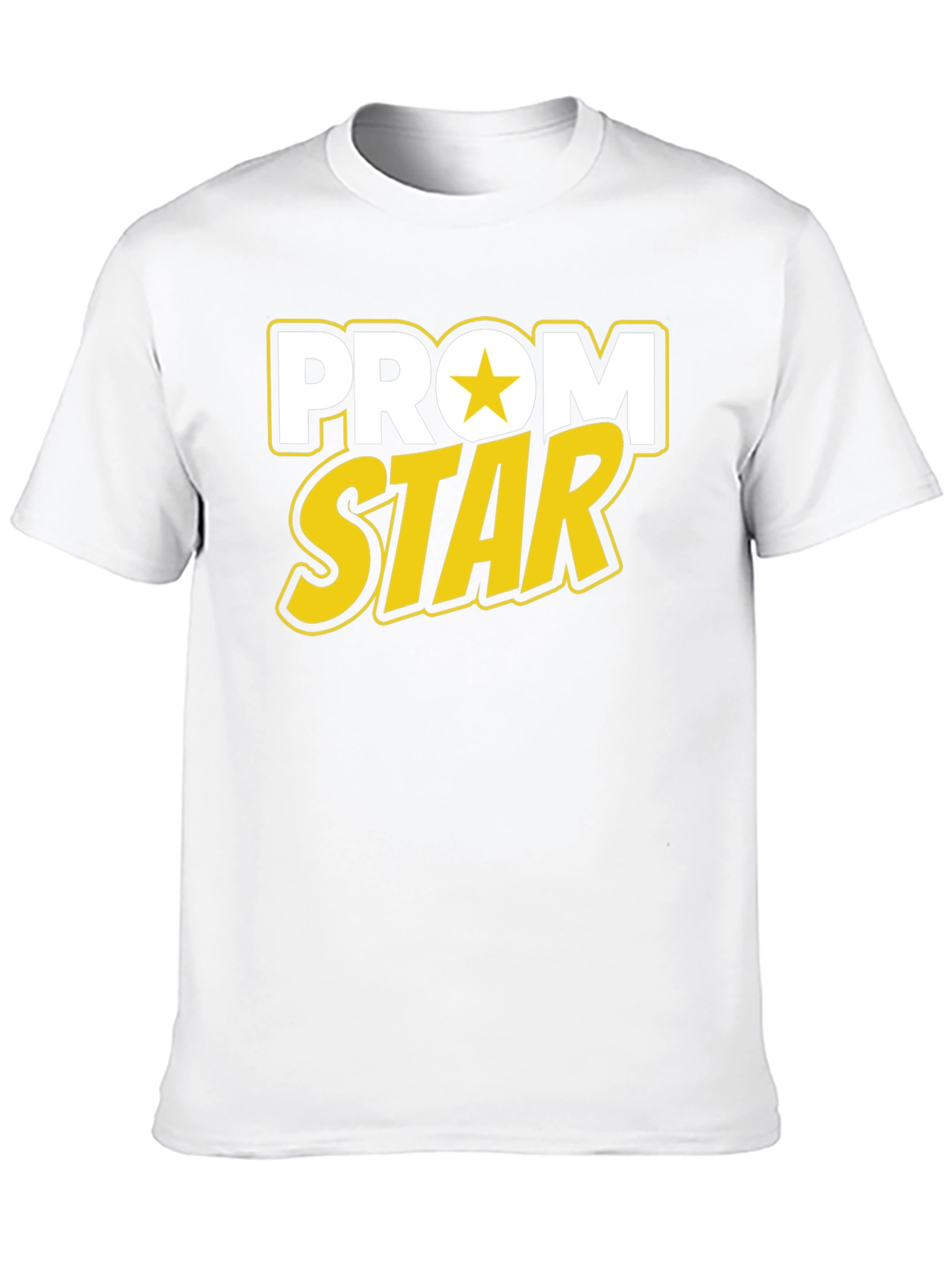 Black Prom Star Graphic Tee - Black Cotton T-Shirt view 10