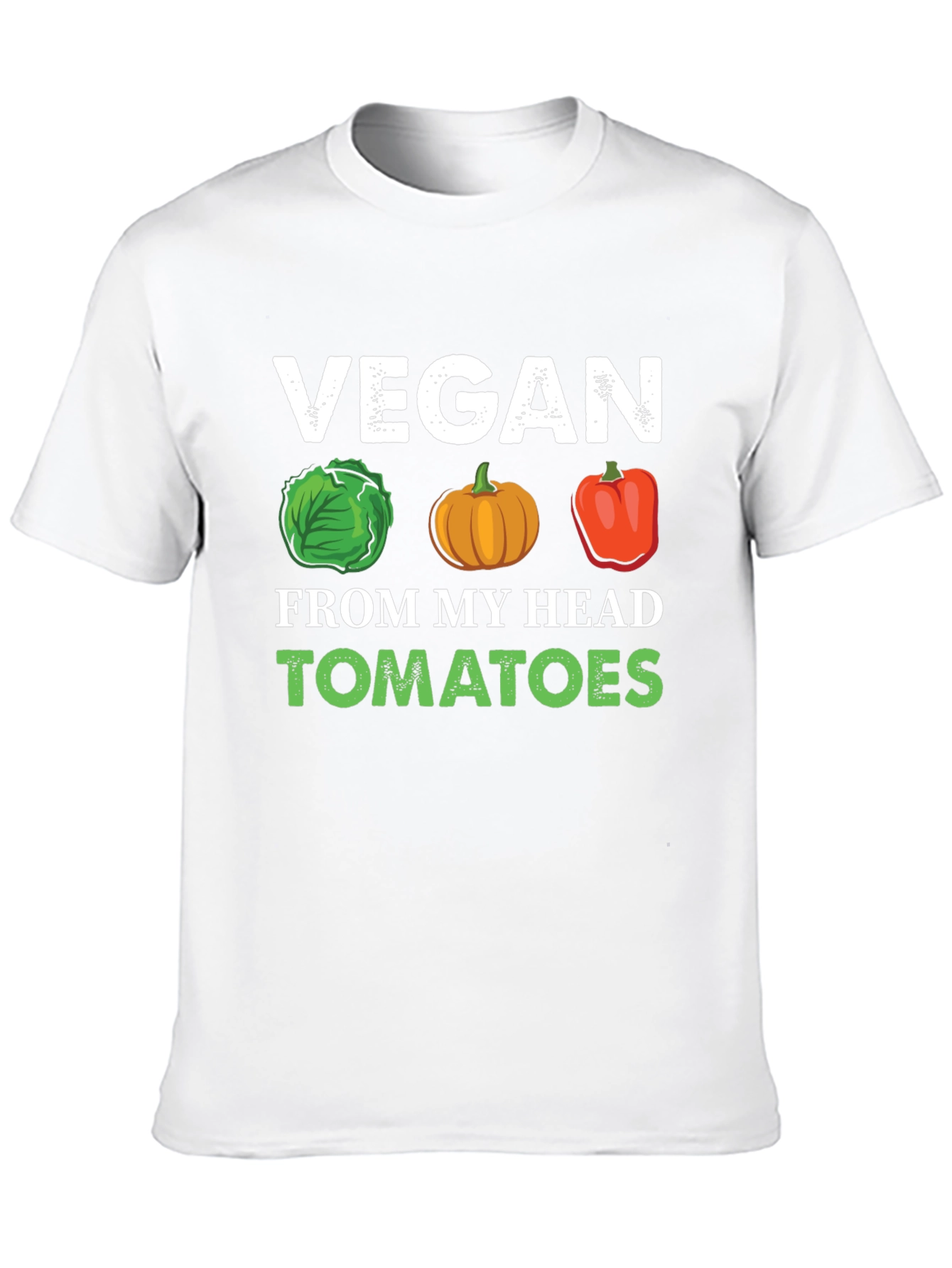 Black Vegan From My Head Tomatoes T-Shirt view 10