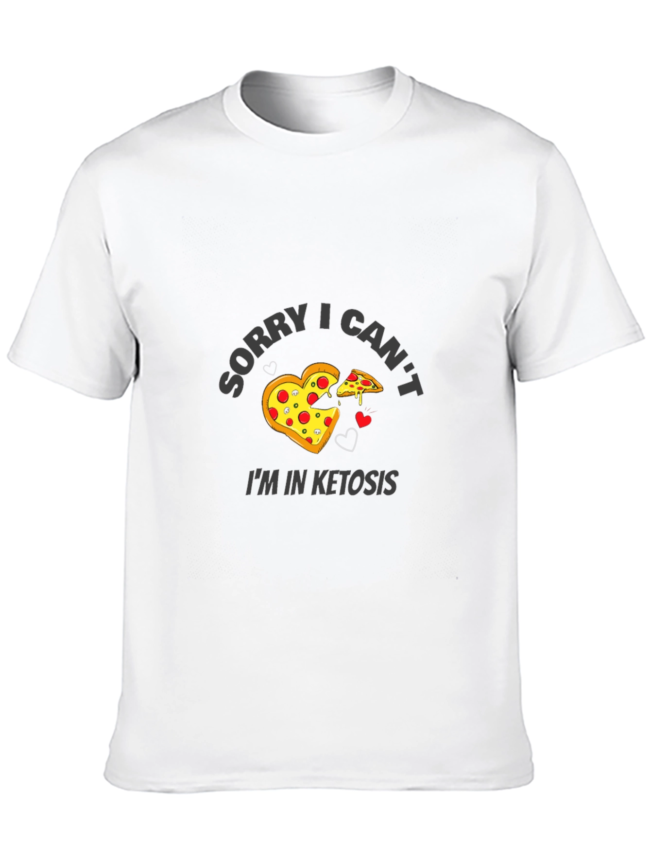 Black Funny Keto Pizza Black T-Shirt view 10