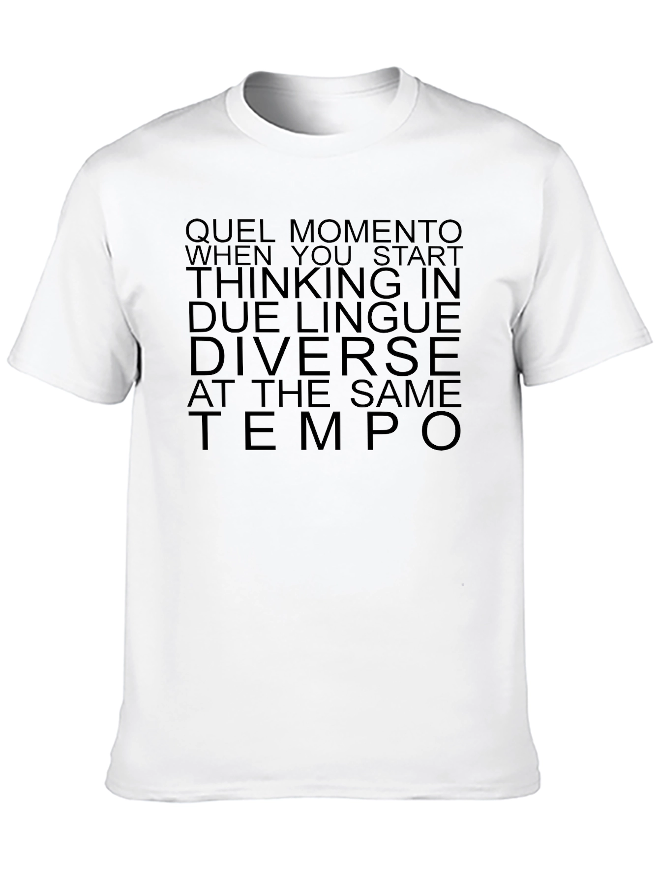 Black Dual Language Black Graphic Tee view 10