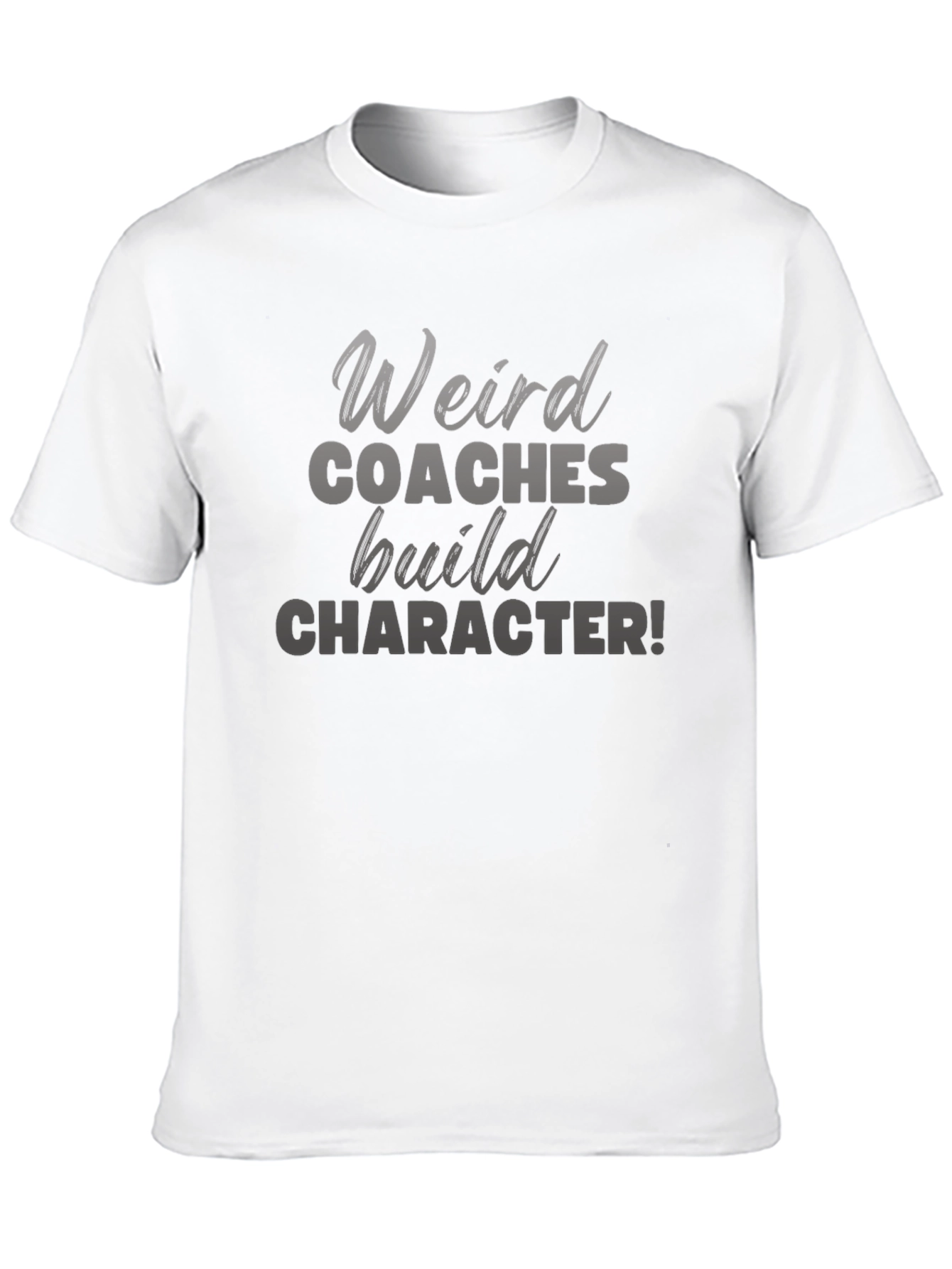 Black Weird Coaches Build Character T-Shirt view 10
