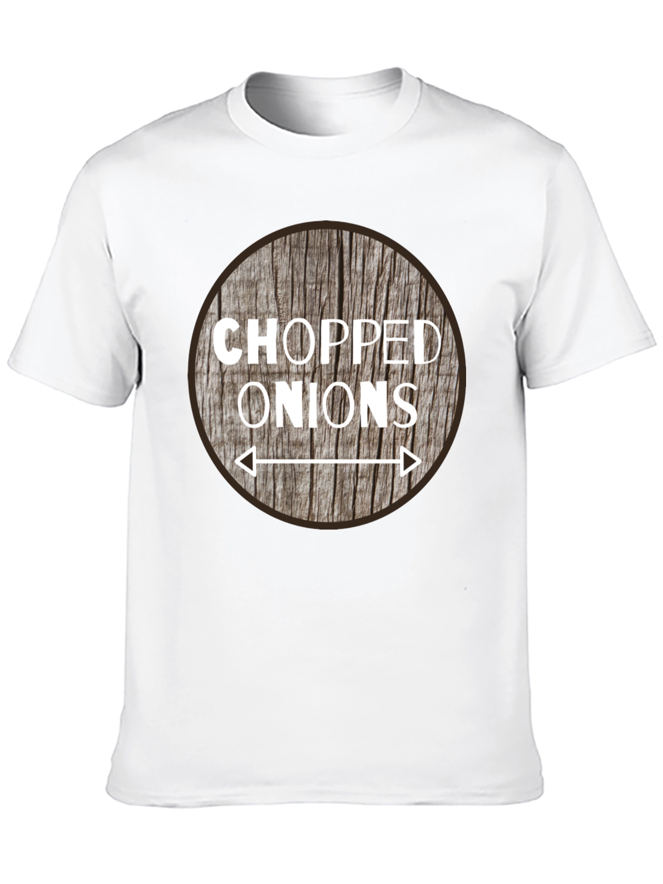 Chopped Onions Graphic Tee - Novelty Food Shirt - 10