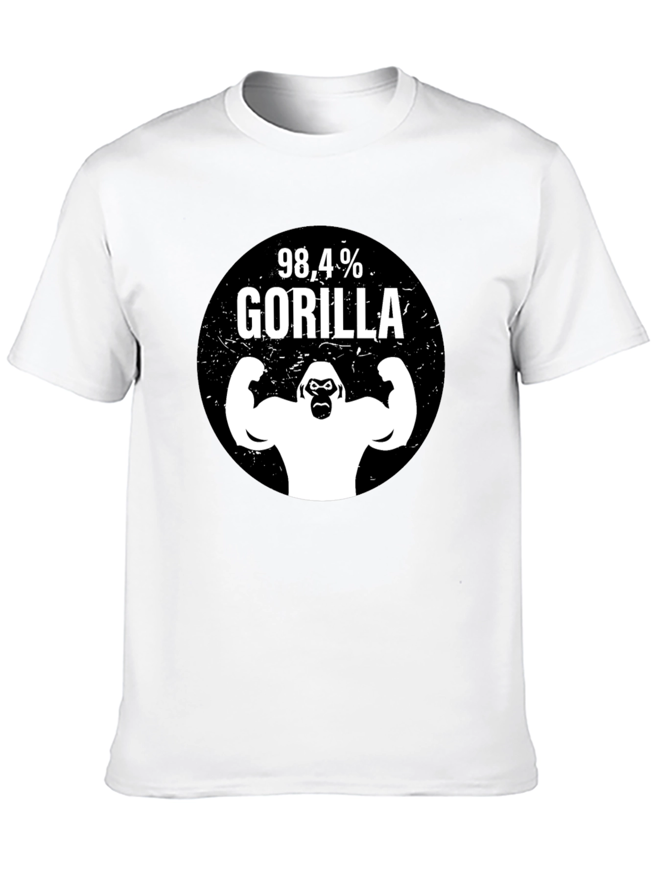 Black 98.4% Gorilla Black Graphic Tee view 10
