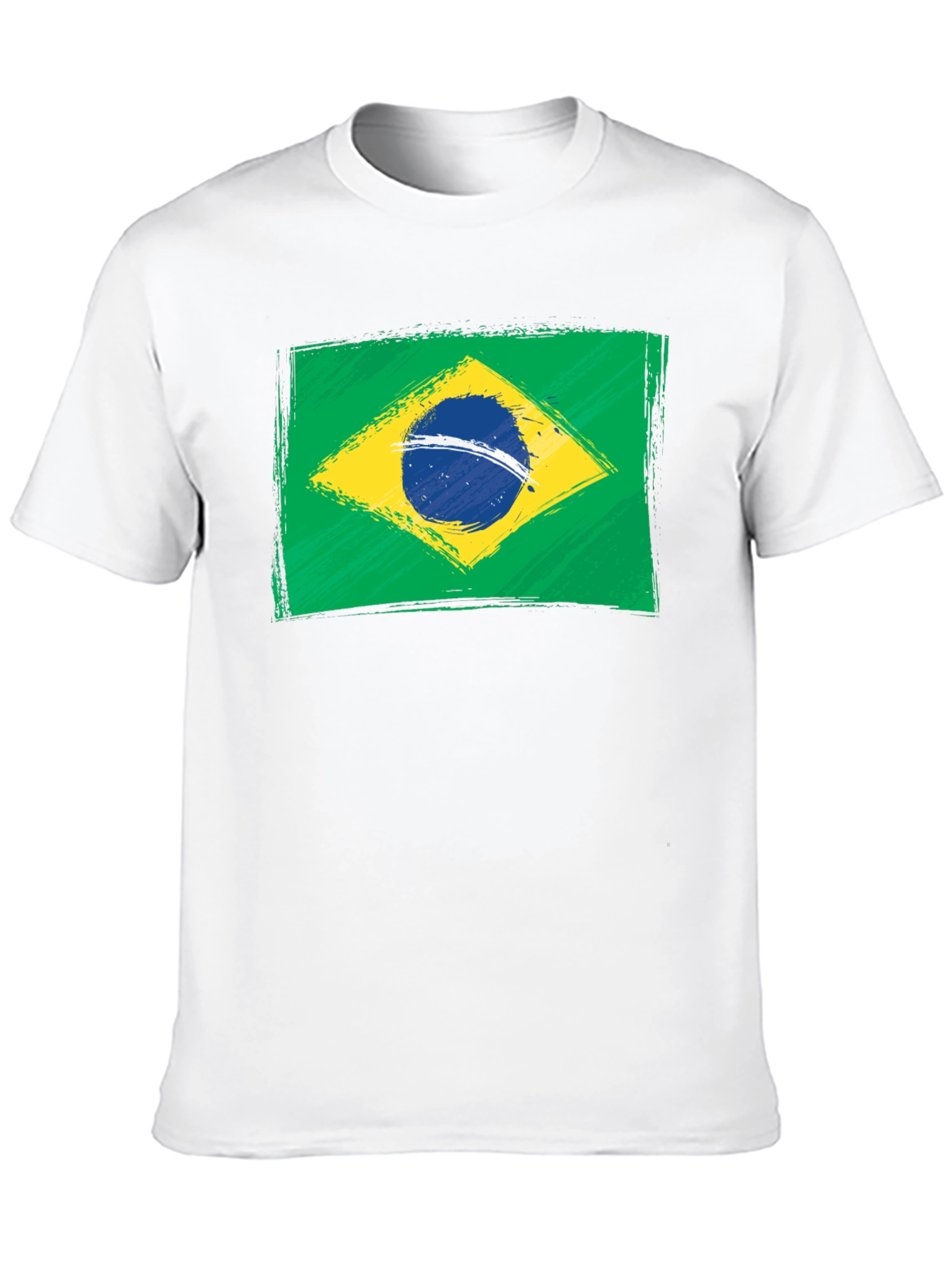 Black Brazil Flag Graphic T-Shirt - Black view 10