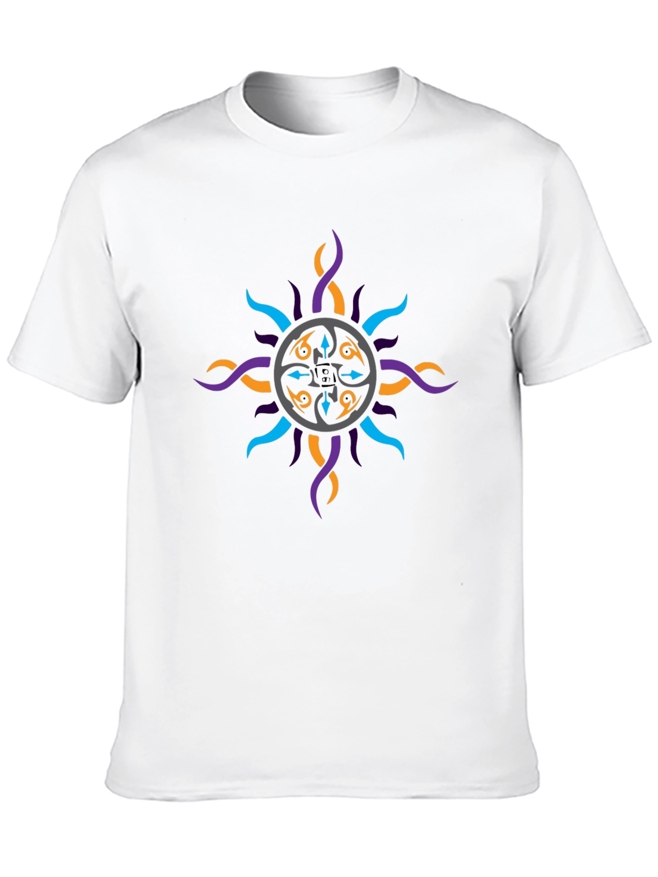 Black Graphic Print Men's Black T-Shirt view 10