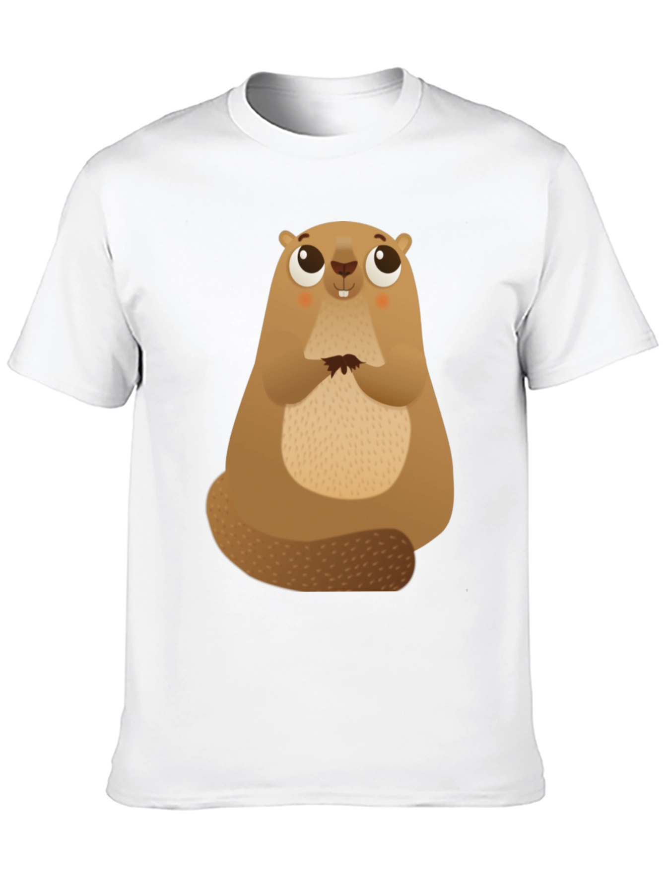 Black Cute Beaver Graphic Tee - Soft Cotton Comfort view 10