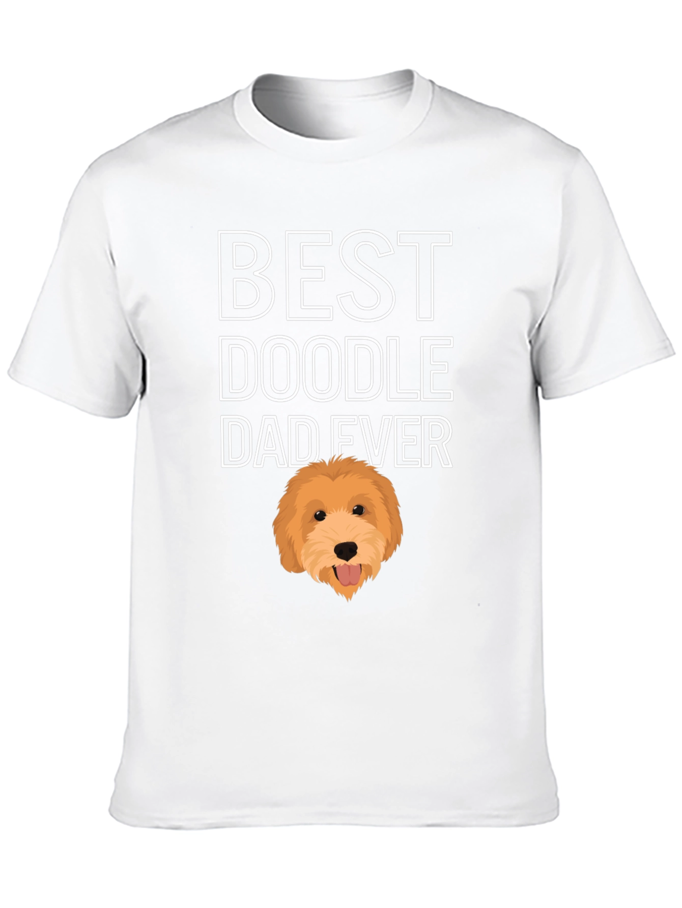 Black Best Doodle Dad Ever Graphic Tee view 10