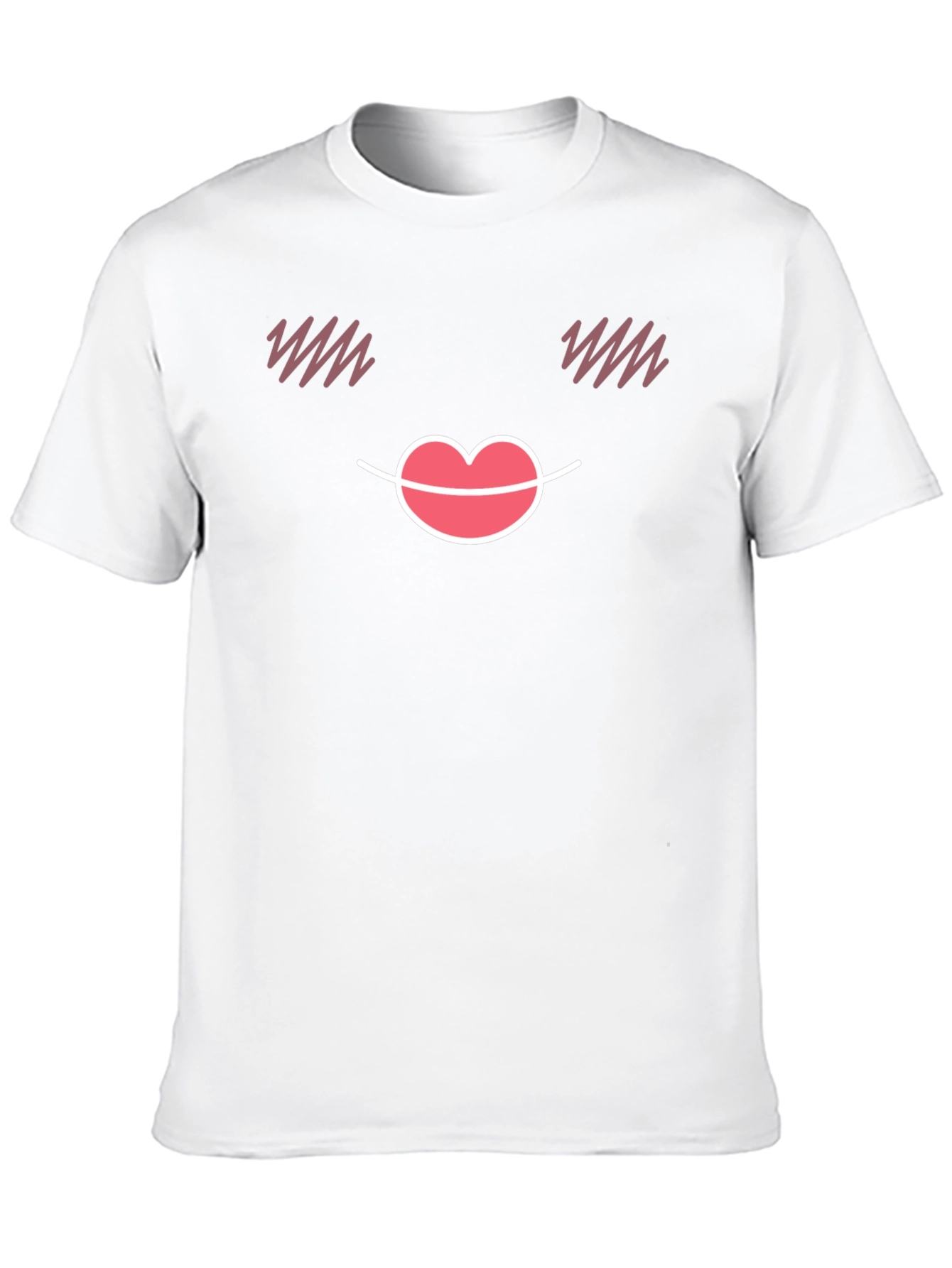 Black Cute Emoji Face Black T-Shirt view 10